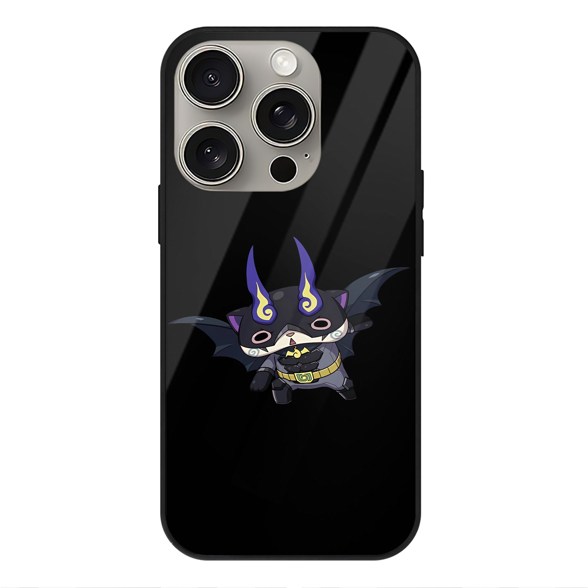 （画像用） 妖怪ウォッチ Yo-kai Watch 【iPhone15Pro対応】スマホケース 耐衝撃＆黄変防止 背面ガラス