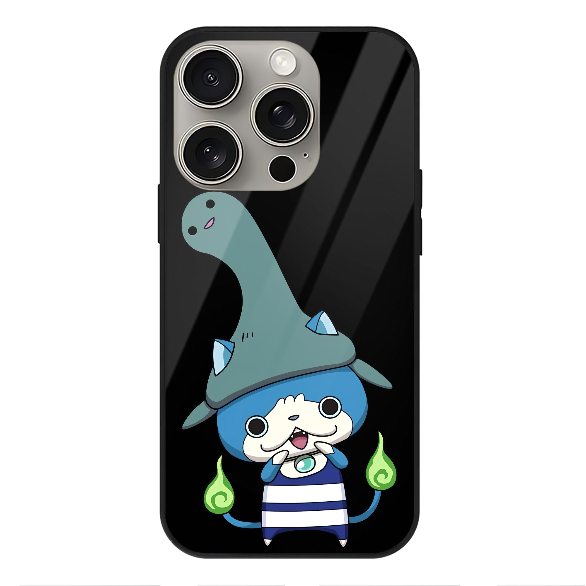 （画像用） 妖怪ウォッチ Yo-kai Watch 【iPhone15Pro対応】スマホケース 耐衝撃＆黄変防止 背面ガラス