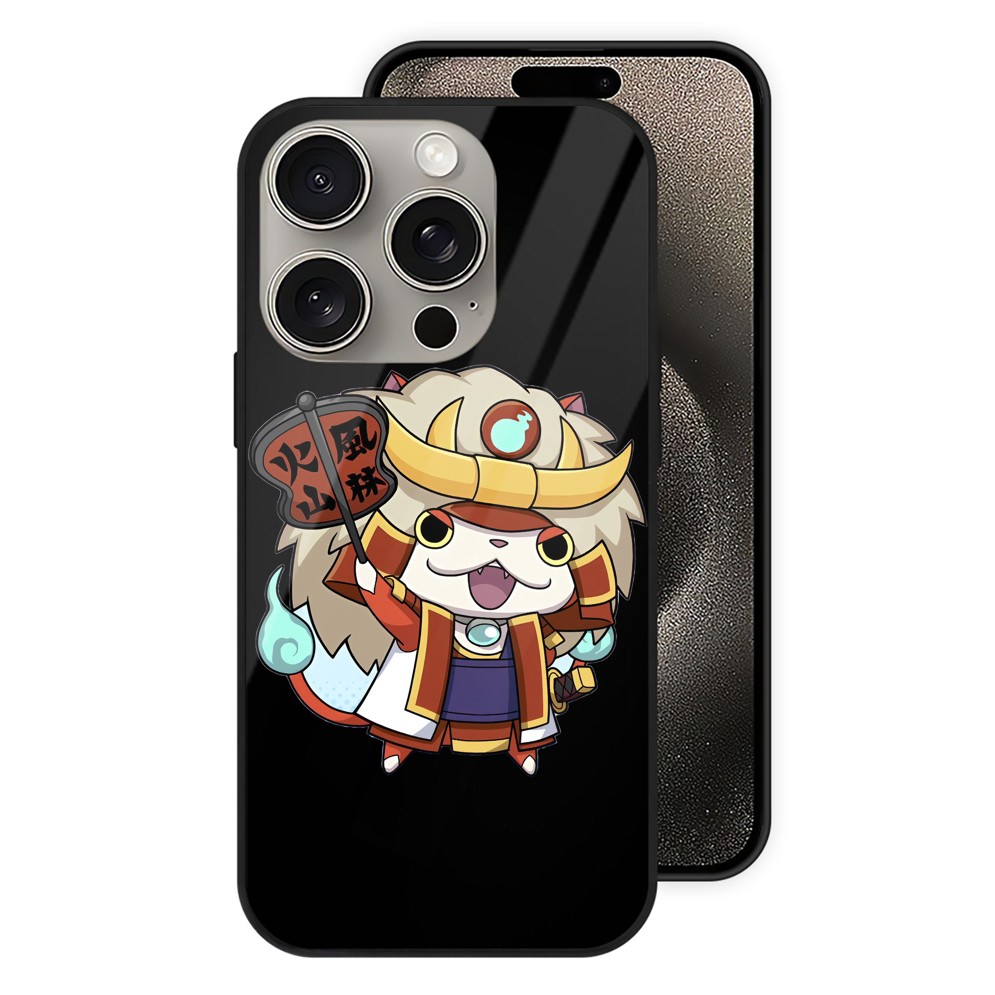 （画像用） 妖怪ウォッチ Yo-kai Watch 【iPhone15Pro対応】スマホケース 耐衝撃＆黄変防止 背面ガラス