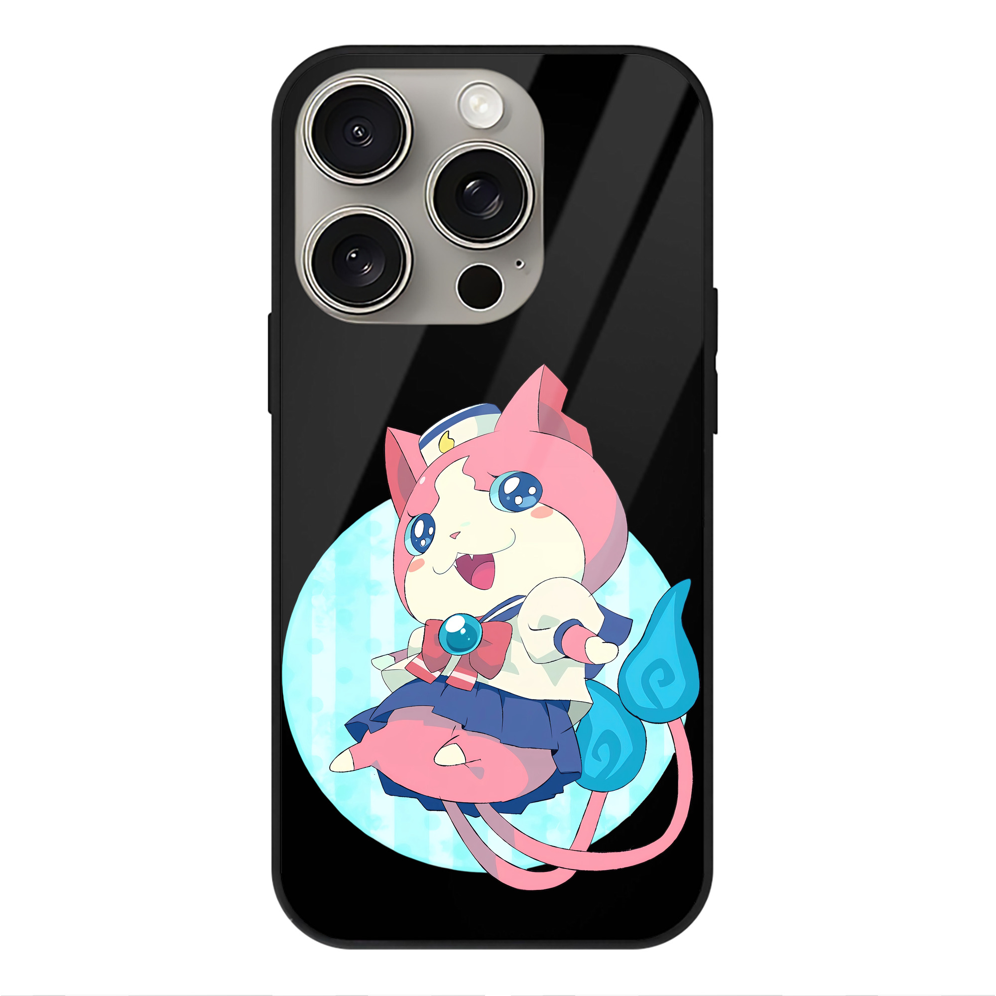 （画像用） 妖怪ウォッチ Yo-kai Watch 【iPhone15Pro対応】スマホケース 耐衝撃＆黄変防止 背面ガラス