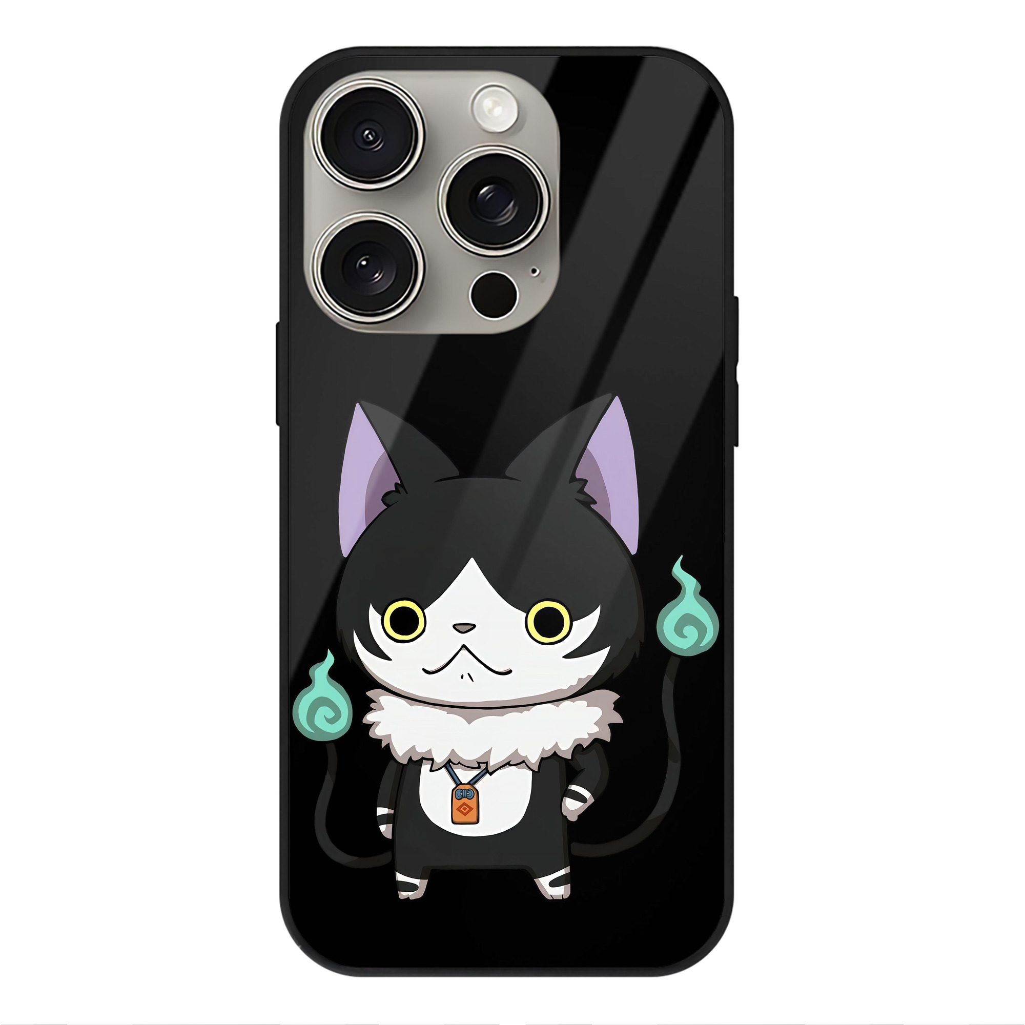 （画像用） 妖怪ウォッチ Yo-kai Watch 【iPhone15Pro対応】スマホケース 耐衝撃＆黄変防止 背面ガラス
