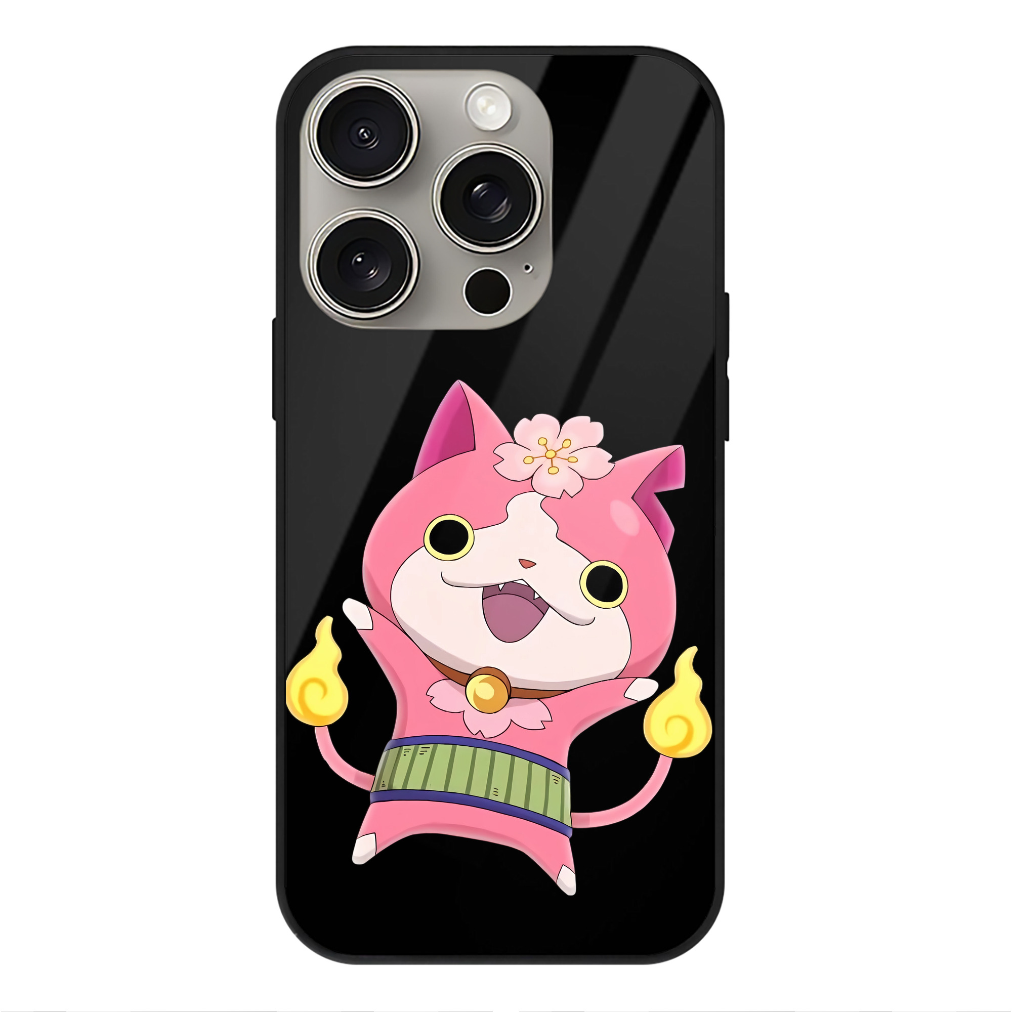 （画像用） 妖怪ウォッチ Yo-kai Watch 【iPhone15Pro対応】スマホケース 耐衝撃＆黄変防止 背面ガラス