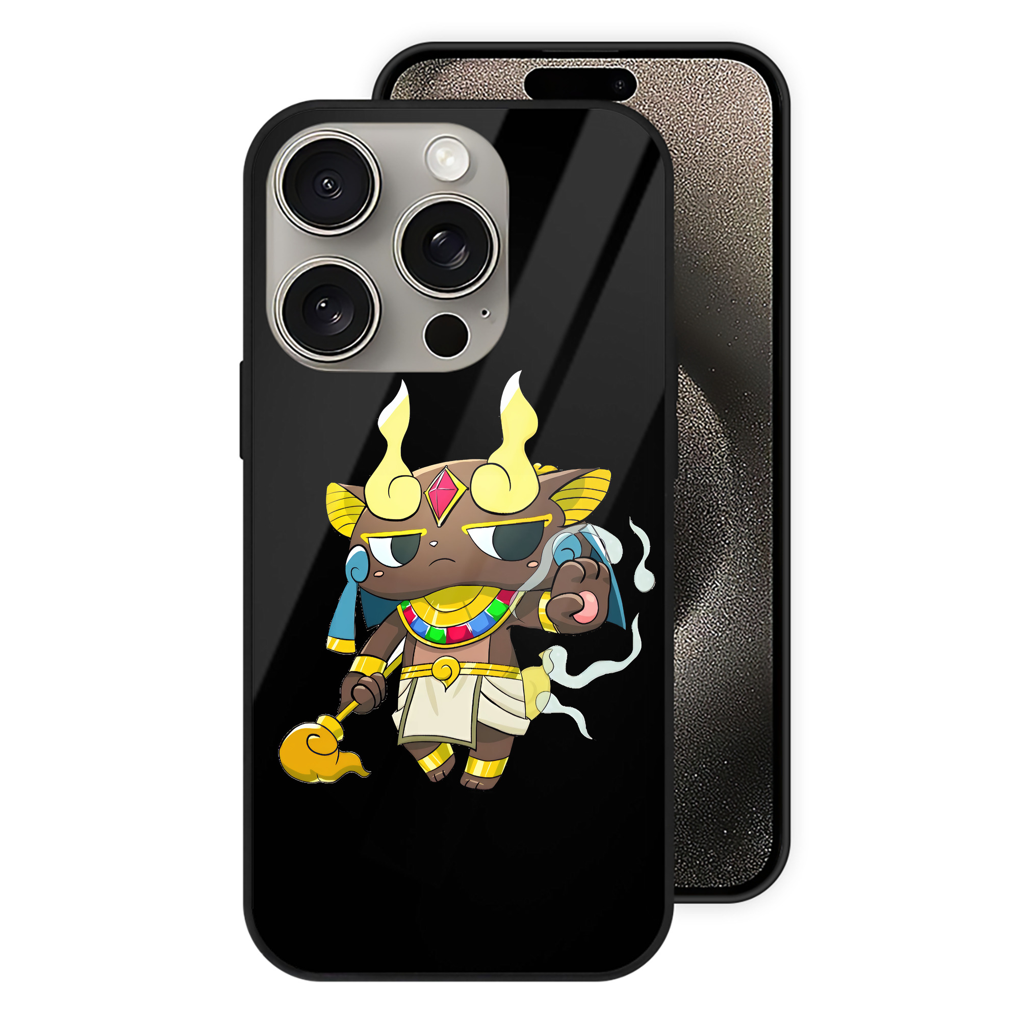 （画像用） 妖怪ウォッチ Yo-kai Watch 【iPhone15Pro対応】スマホケース 耐衝撃＆黄変防止 背面ガラス