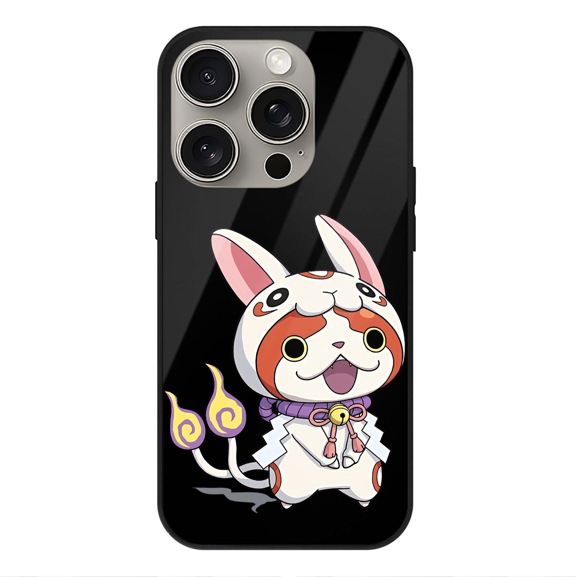 （画像用） 妖怪ウォッチ Yo-kai Watch 【iPhone15Pro対応】スマホケース 耐衝撃＆黄変防止 背面ガラス