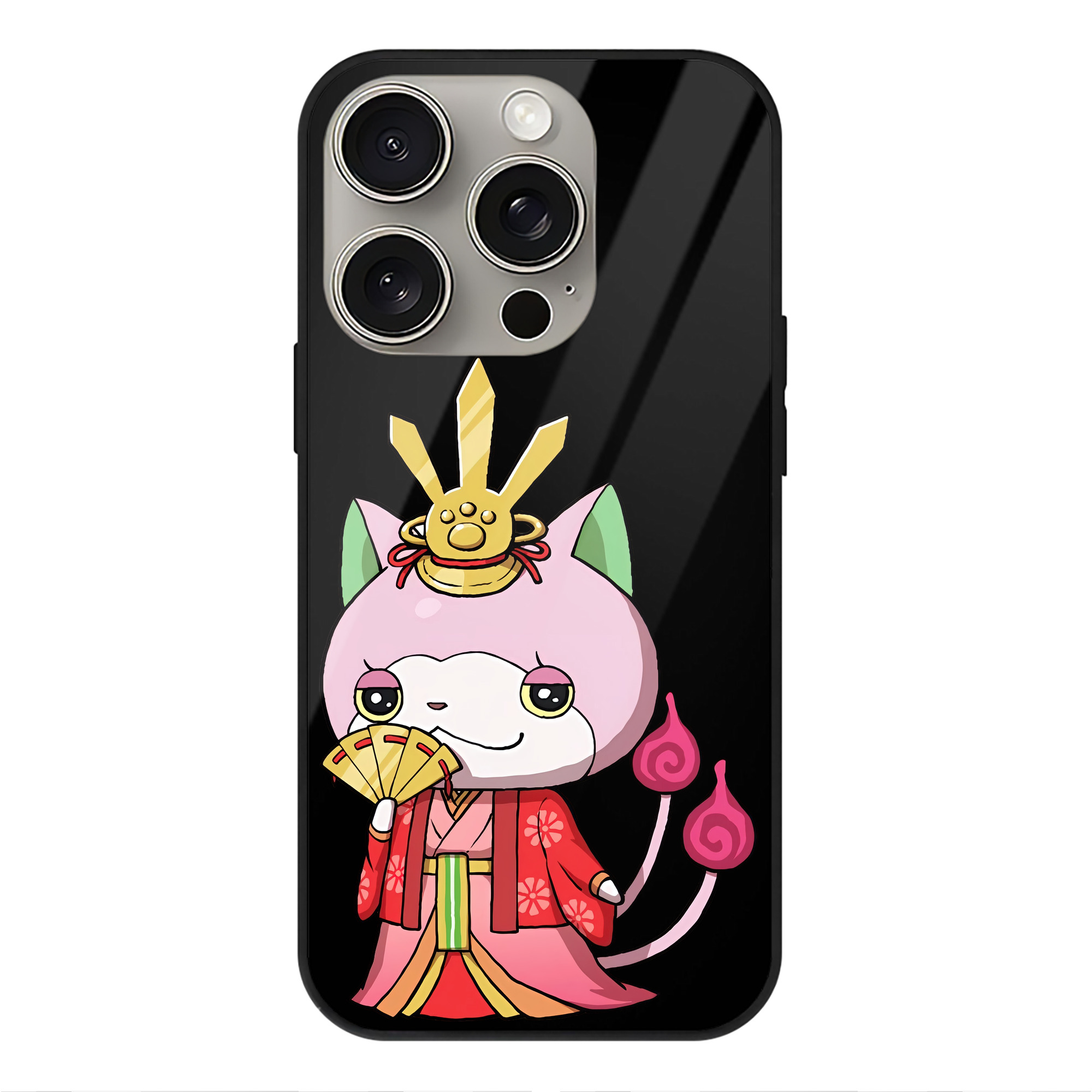 （画像用） 妖怪ウォッチ Yo-kai Watch 【iPhone15Pro対応】スマホケース 耐衝撃＆黄変防止 背面ガラス