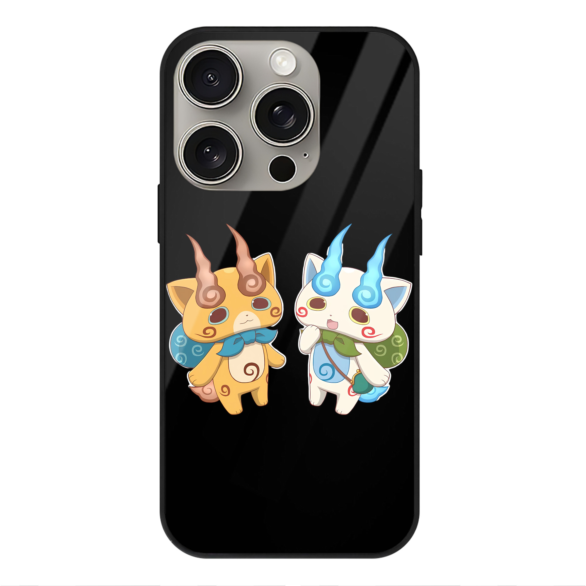 （画像用） 妖怪ウォッチ Yo-kai Watch 【iPhone15Pro対応】スマホケース 耐衝撃＆黄変防止 背面ガラス