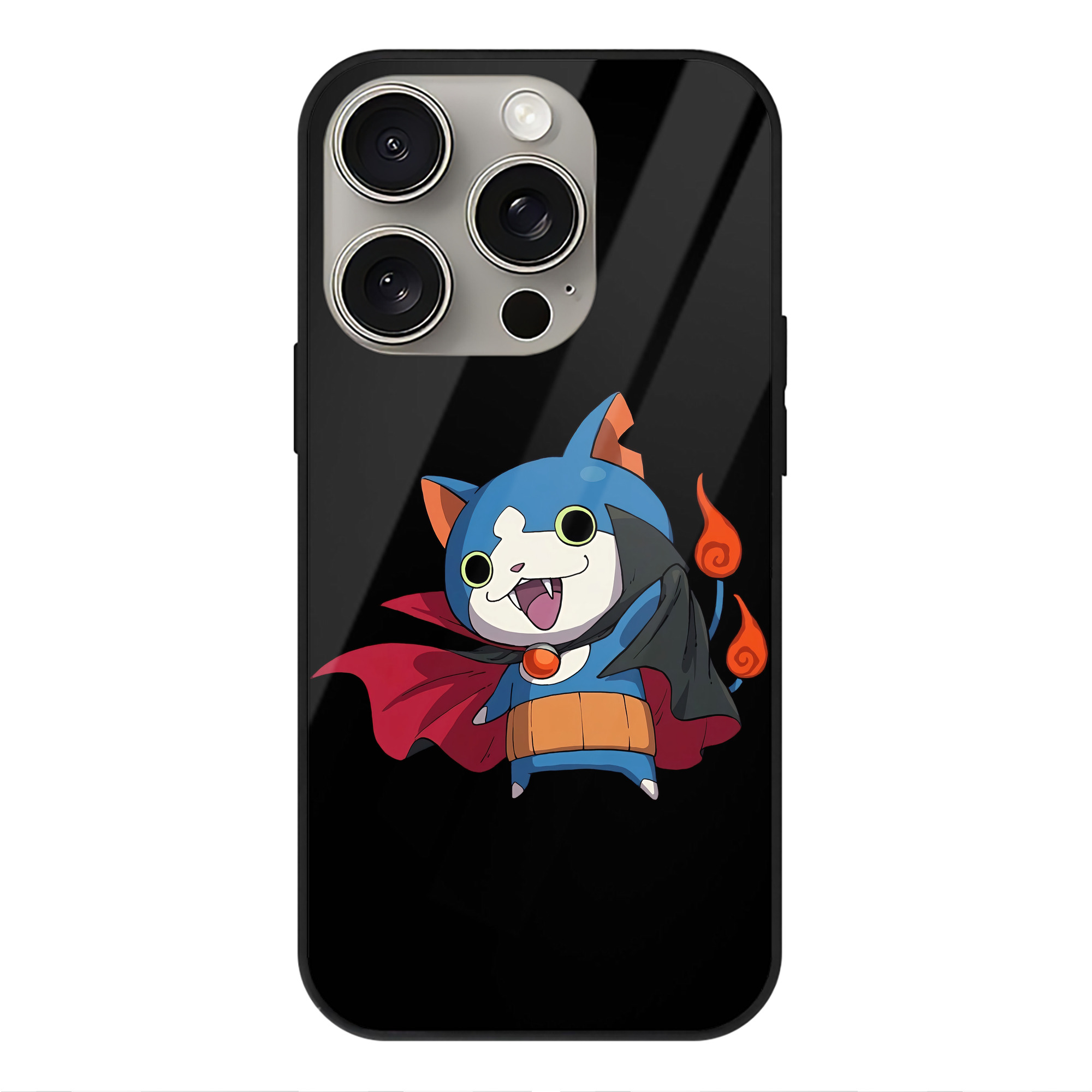 （画像用） 妖怪ウォッチ Yo-kai Watch 【iPhone15Pro対応】スマホケース 耐衝撃＆黄変防止 背面ガラス