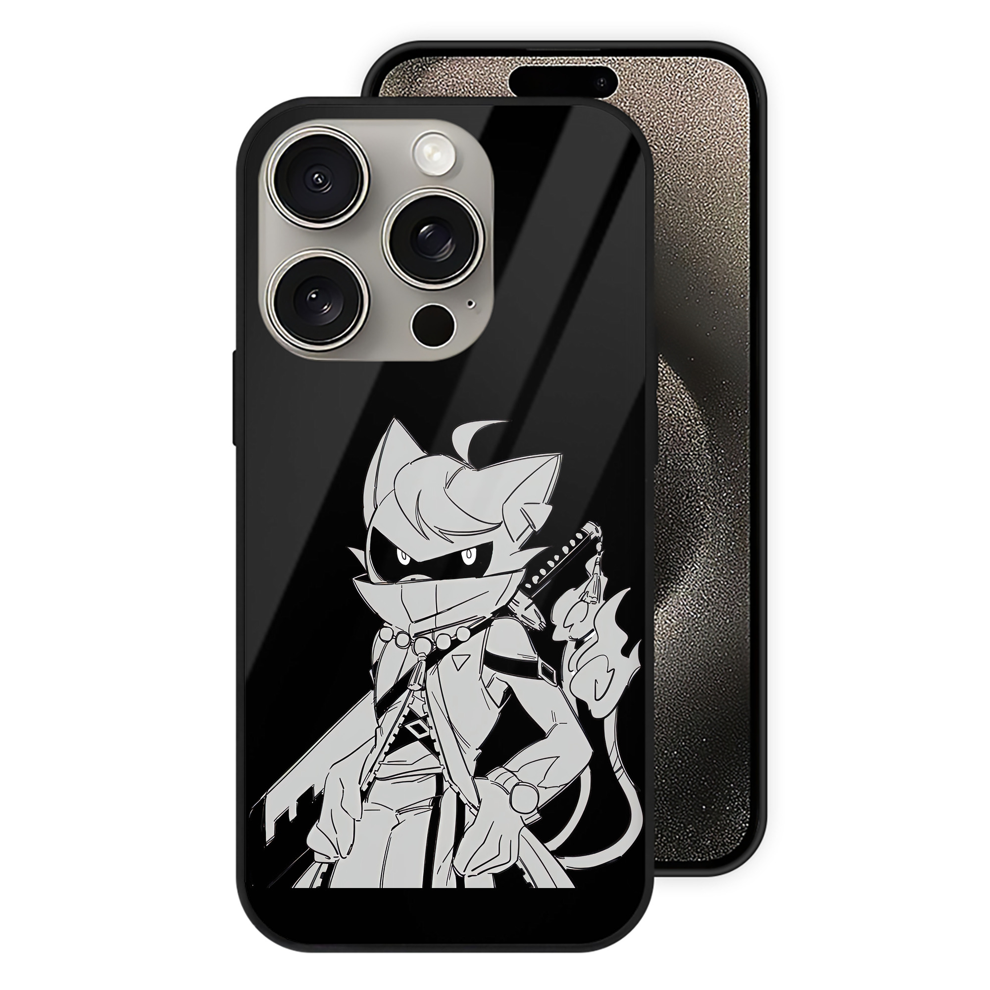 （画像用） 妖怪ウォッチ Yo-kai Watch 【iPhone15Pro対応】スマホケース 耐衝撃＆黄変防止 背面ガラス