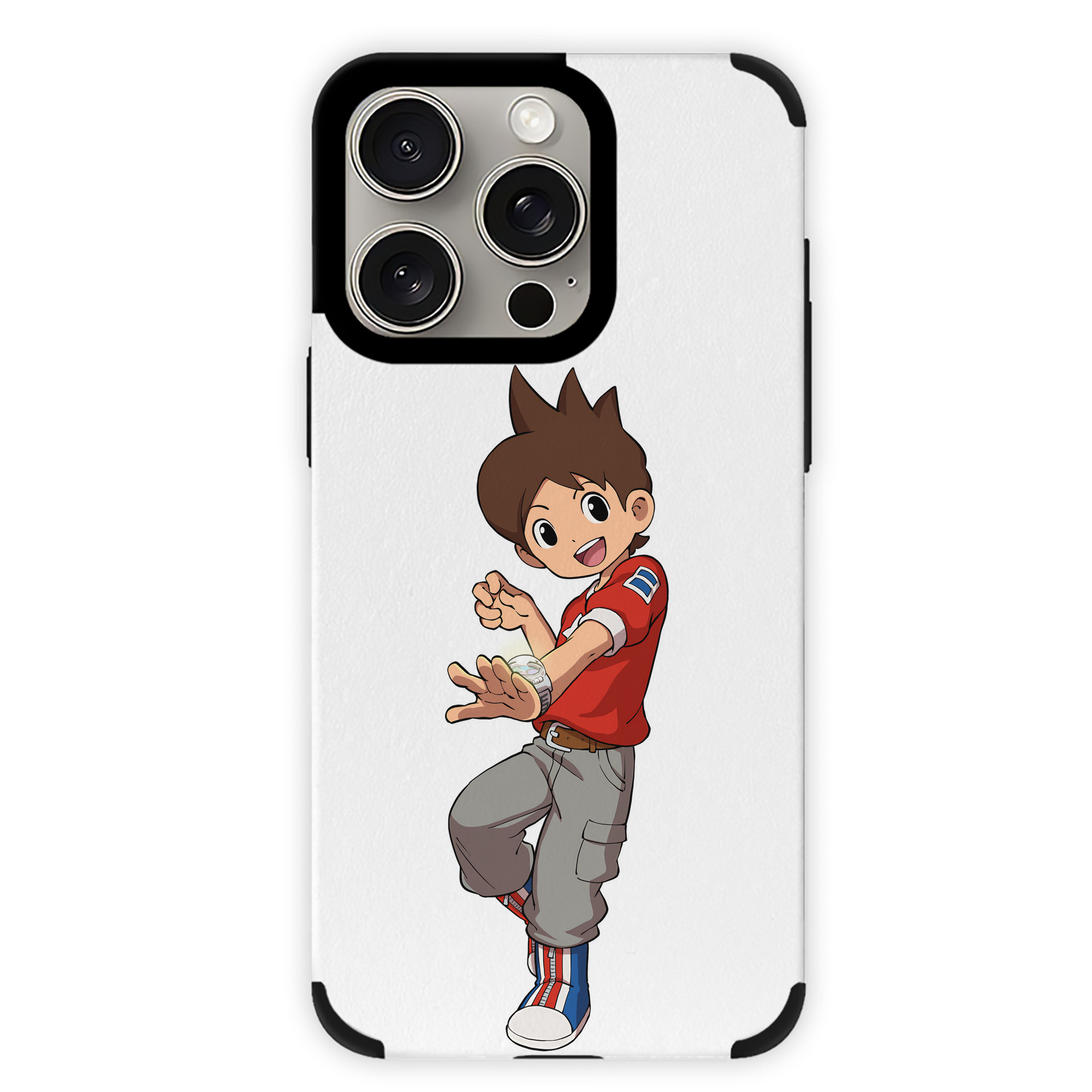 （画像用） 妖怪ウォッチ Yo-kai Watch 【iPhone15ProMax対応】 PUレザー スマホケース 耐衝撃＆黄変防止