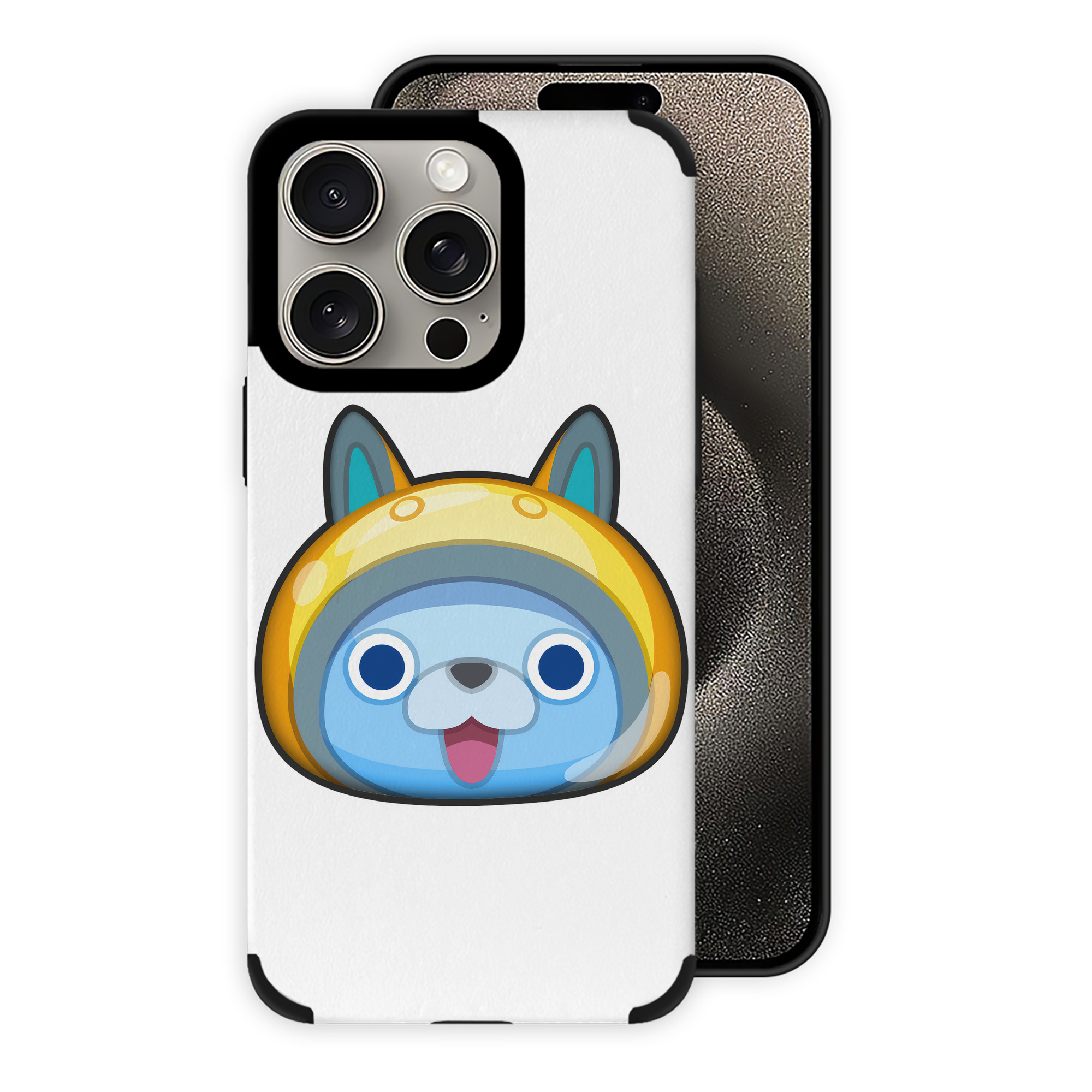 （画像用） 妖怪ウォッチ Yo-kai Watch 【iPhone15ProMax対応】 PUレザー スマホケース 耐衝撃＆黄変防止