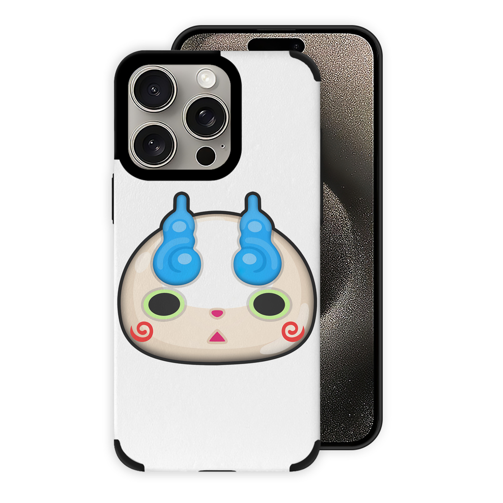 （画像用） 妖怪ウォッチ Yo-kai Watch 【iPhone15ProMax対応】 PUレザー スマホケース 耐衝撃＆黄変防止