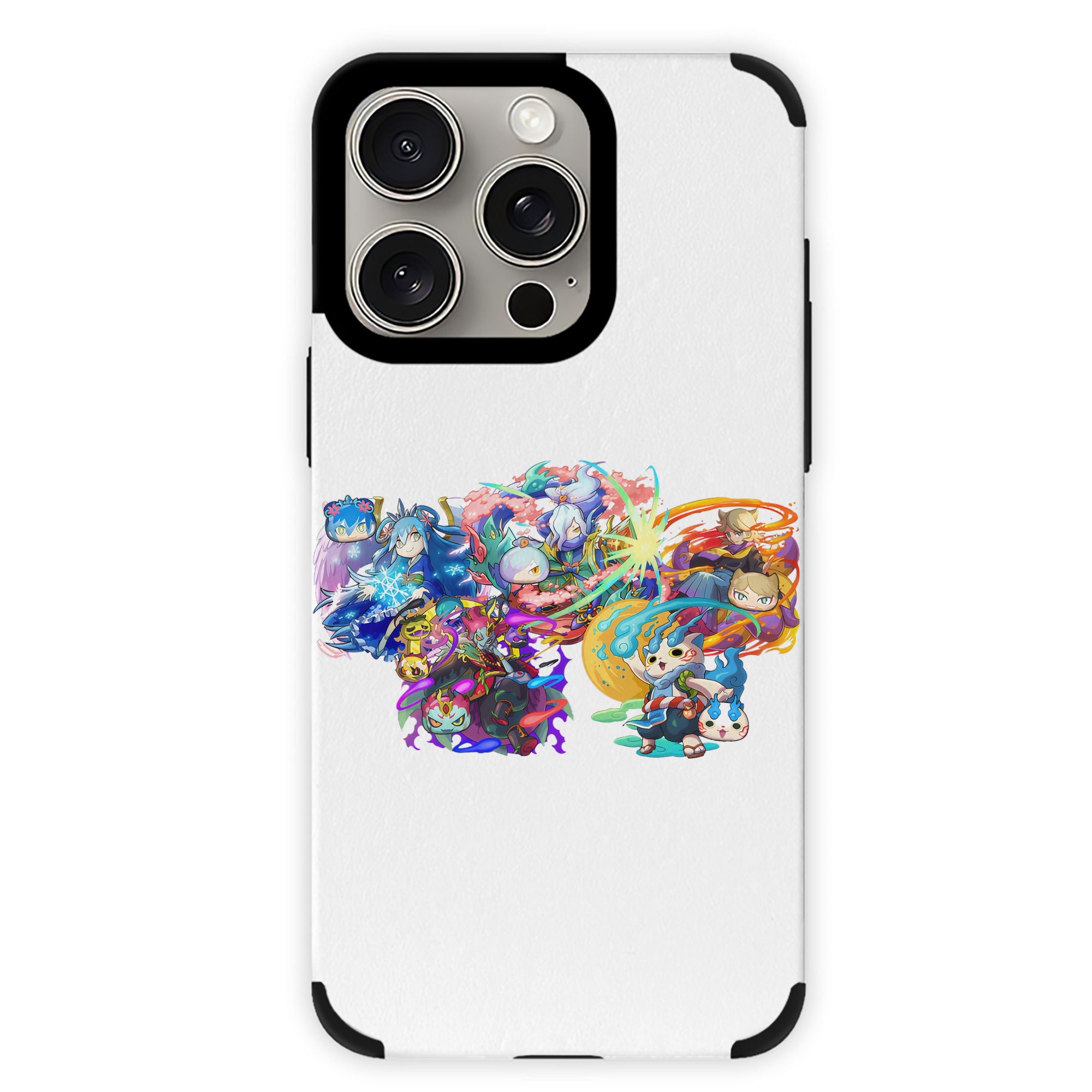 （画像用） 妖怪ウォッチ Yo-kai Watch 【iPhone15ProMax対応】 PUレザー スマホケース 耐衝撃＆黄変防止