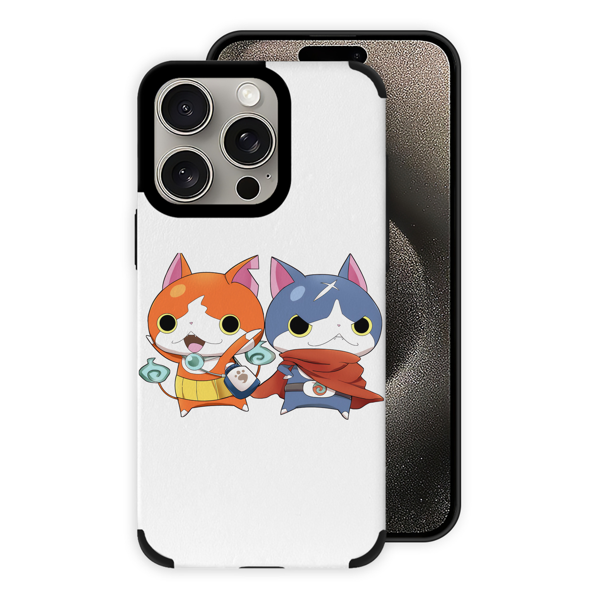 （画像用） 妖怪ウォッチ Yo-kai Watch 【iPhone15ProMax対応】 PUレザー スマホケース 耐衝撃＆黄変防止