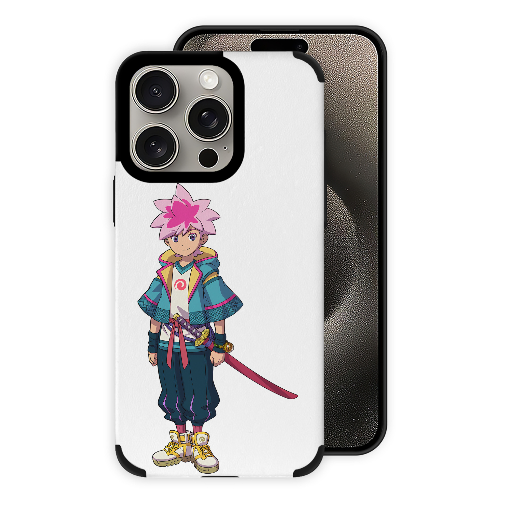（画像用） 妖怪ウォッチ Yo-kai Watch 【iPhone15ProMax対応】 PUレザー スマホケース 耐衝撃＆黄変防止