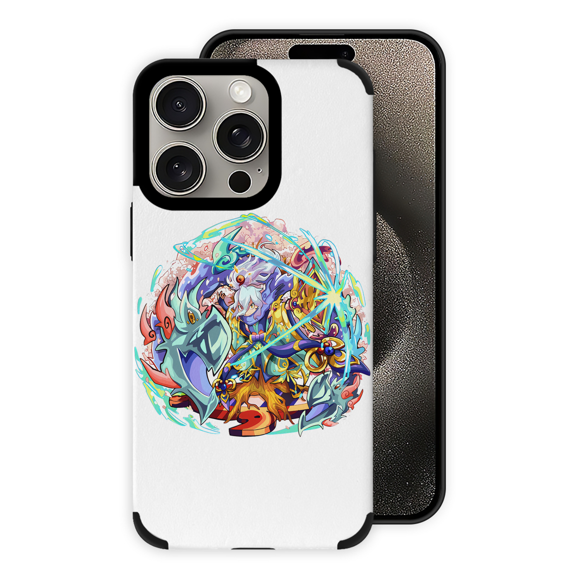 （画像用） 妖怪ウォッチ Yo-kai Watch 【iPhone15ProMax対応】 PUレザー スマホケース 耐衝撃＆黄変防止