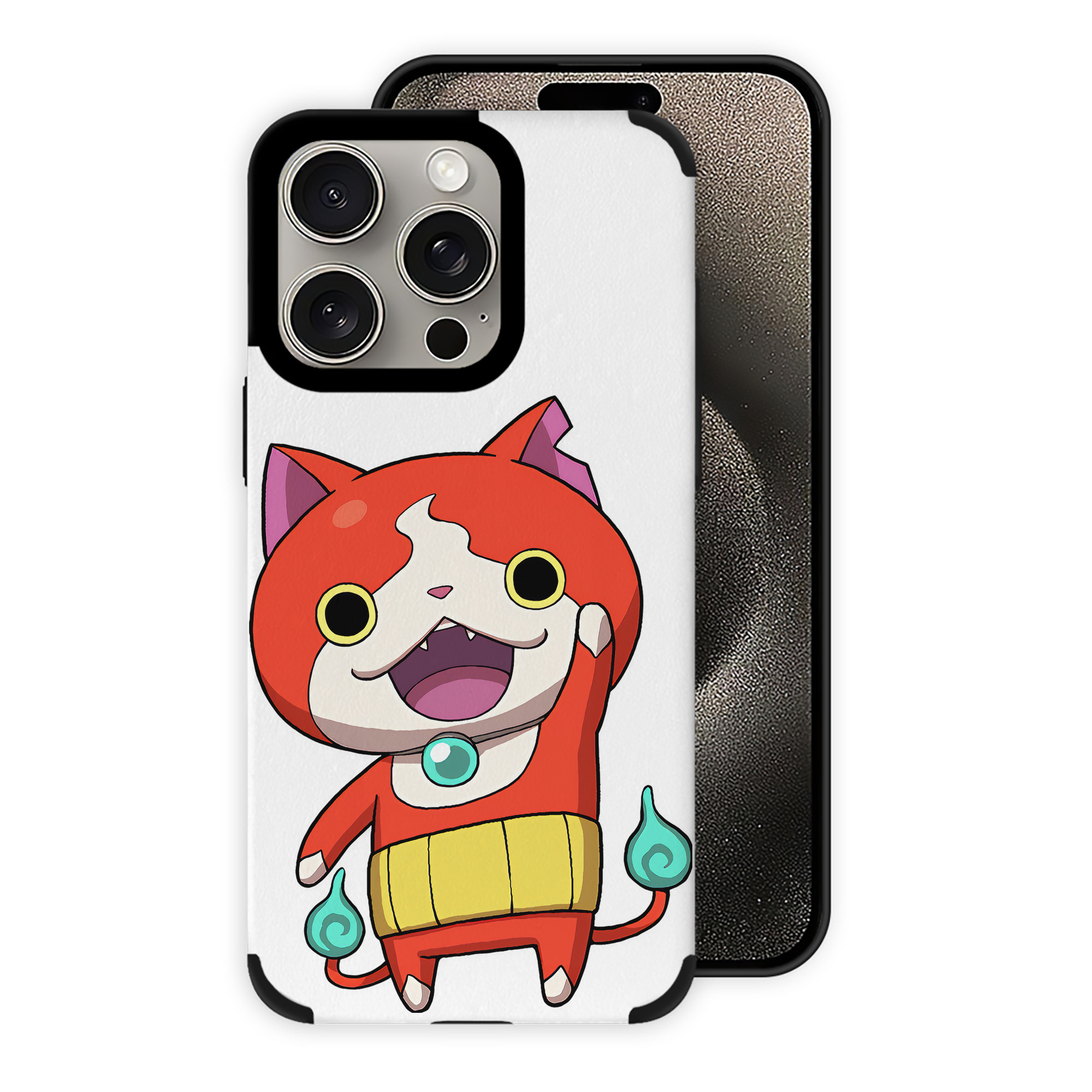 （画像用） 妖怪ウォッチ Yo-kai Watch 【iPhone15ProMax対応】 PUレザー スマホケース 耐衝撃＆黄変防止