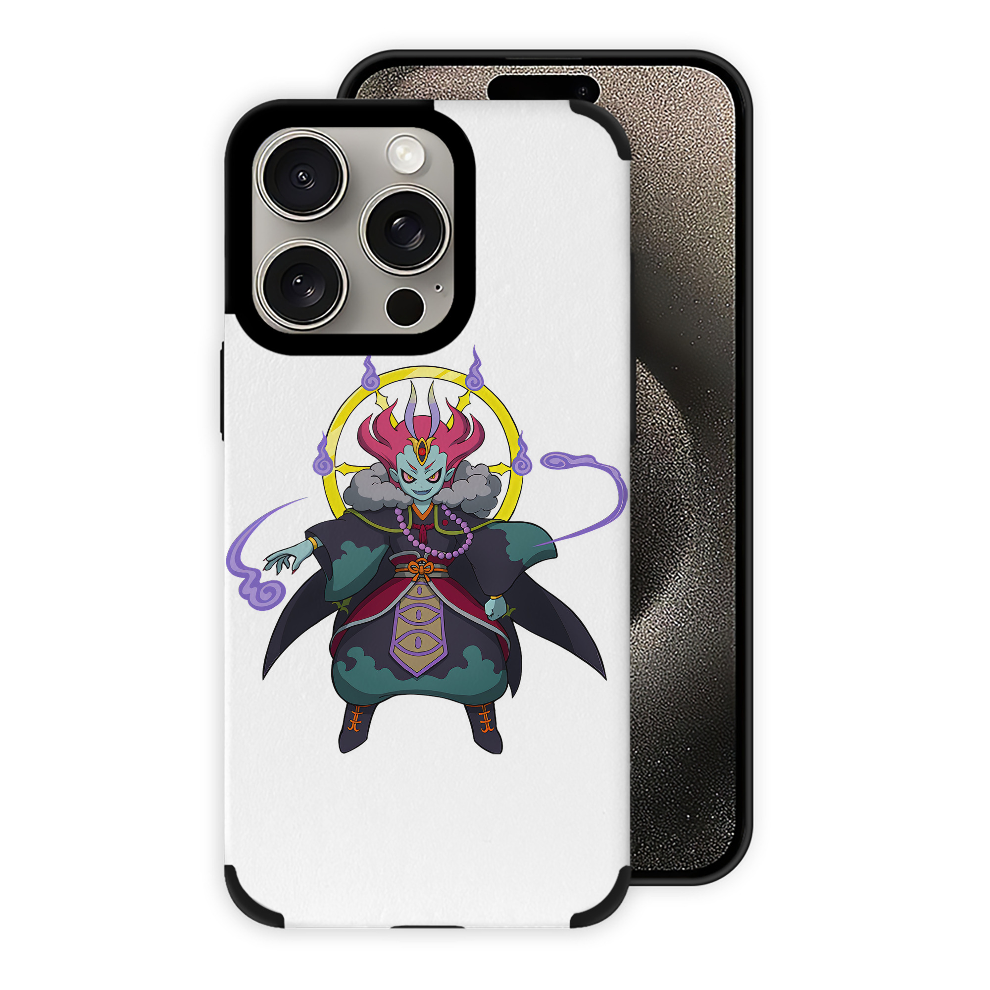 （画像用） 妖怪ウォッチ Yo-kai Watch 【iPhone15ProMax対応】 PUレザー スマホケース 耐衝撃＆黄変防止