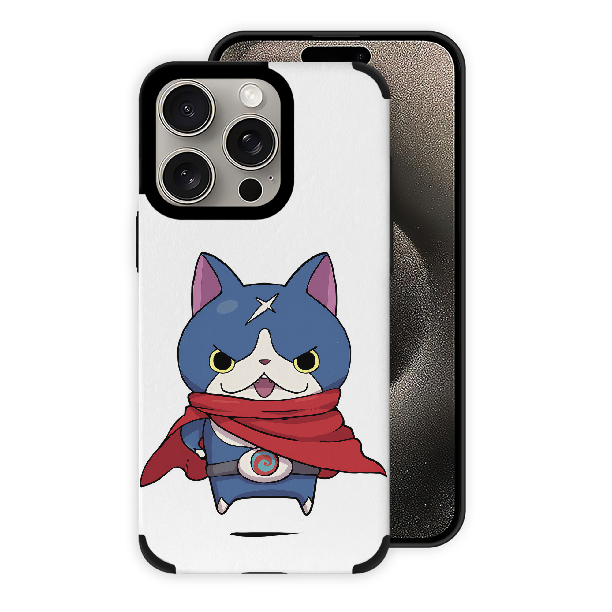 （画像用） 妖怪ウォッチ Yo-kai Watch 【iPhone15ProMax対応】 PUレザー スマホケース 耐衝撃＆黄変防止