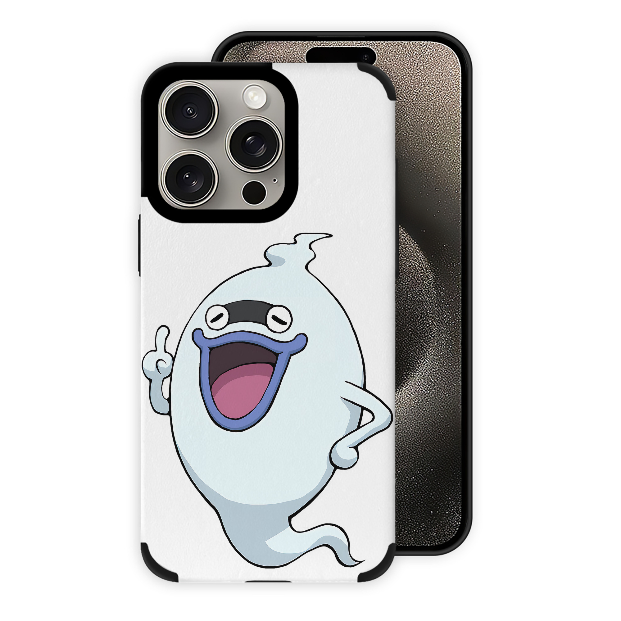 （画像用） 妖怪ウォッチ Yo-kai Watch 【iPhone15ProMax対応】 PUレザー スマホケース 耐衝撃＆黄変防止
