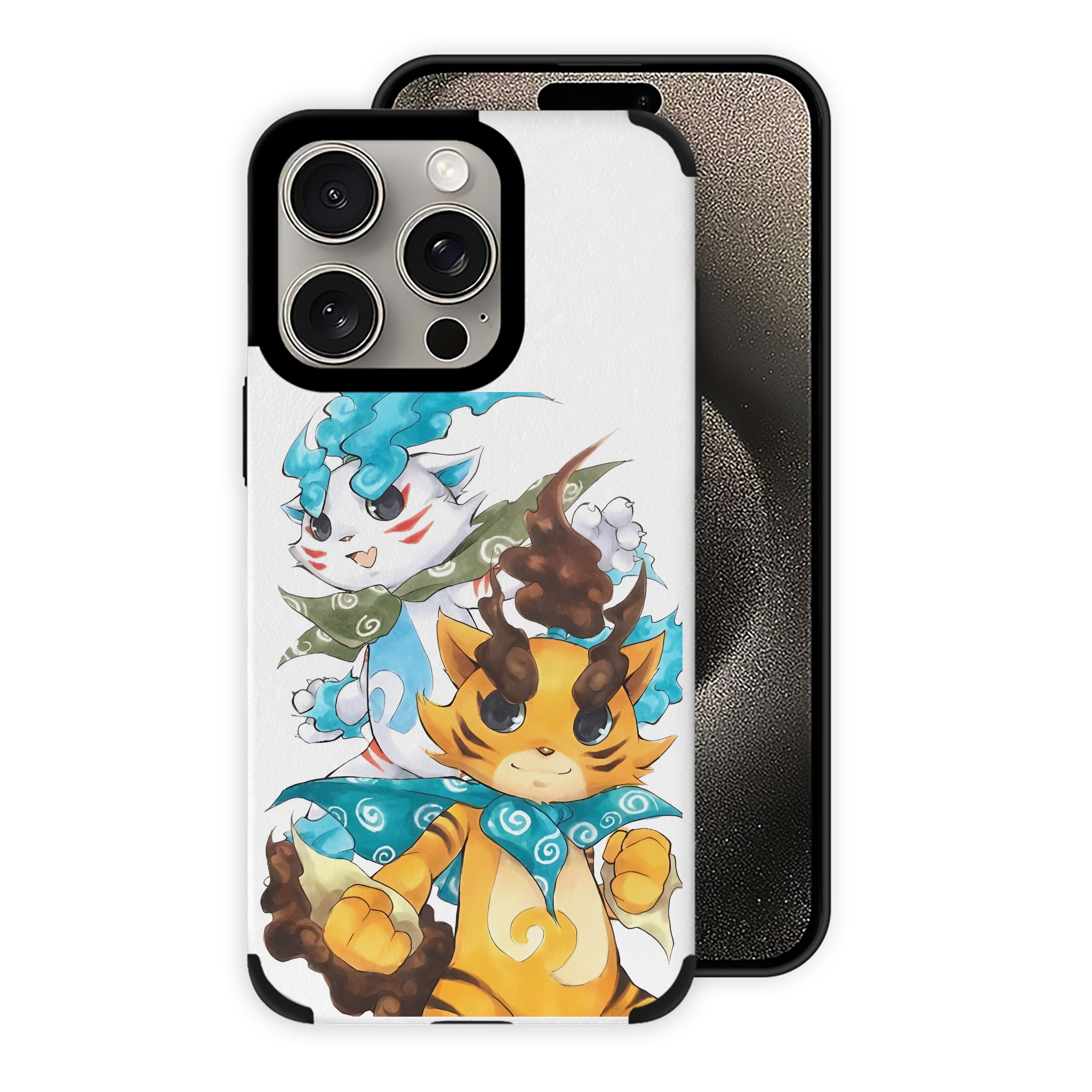 （画像用） 妖怪ウォッチ Yo-kai Watch 【iPhone15ProMax対応】 PUレザー スマホケース 耐衝撃＆黄変防止