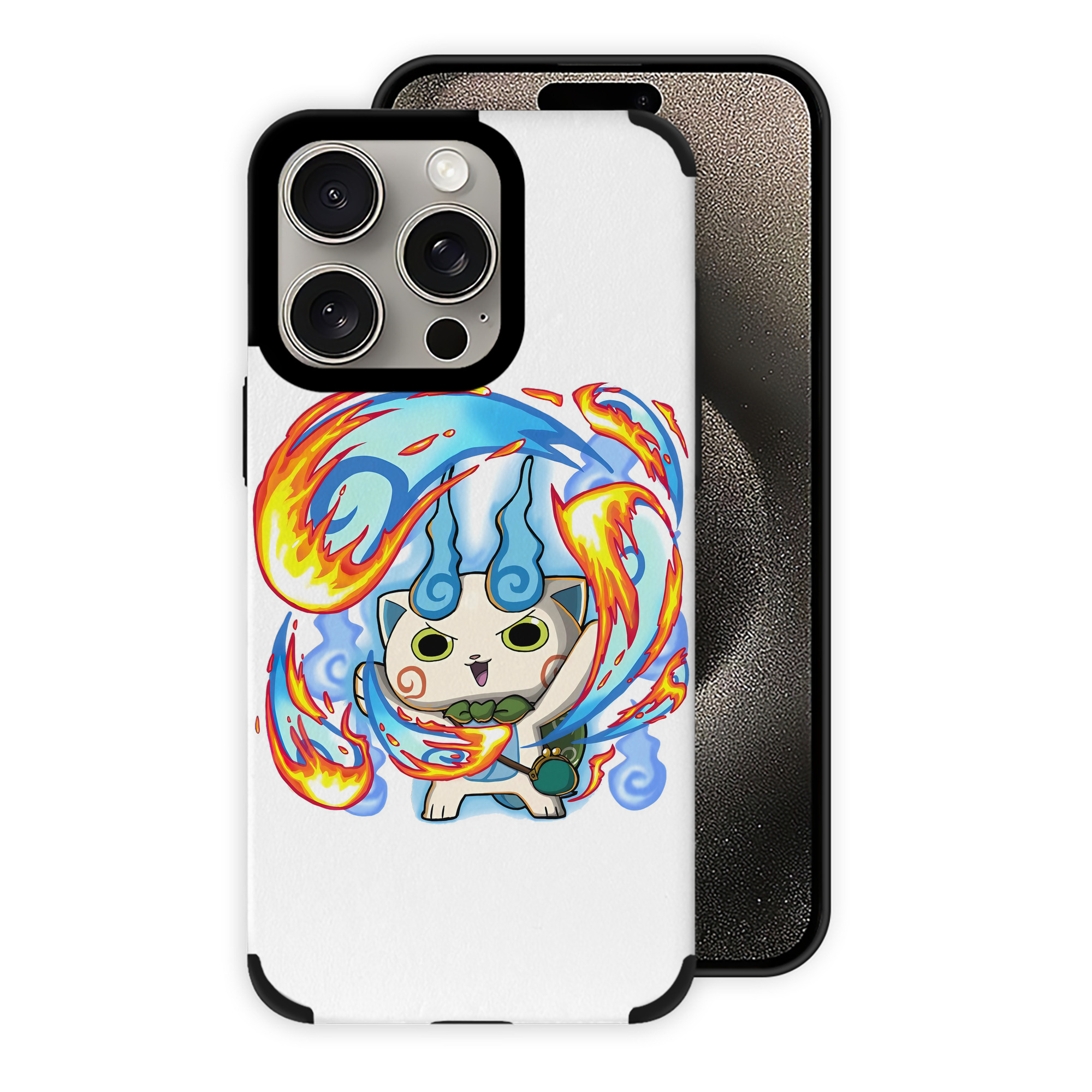 （画像用） 妖怪ウォッチ Yo-kai Watch 【iPhone15ProMax対応】 PUレザー スマホケース 耐衝撃＆黄変防止