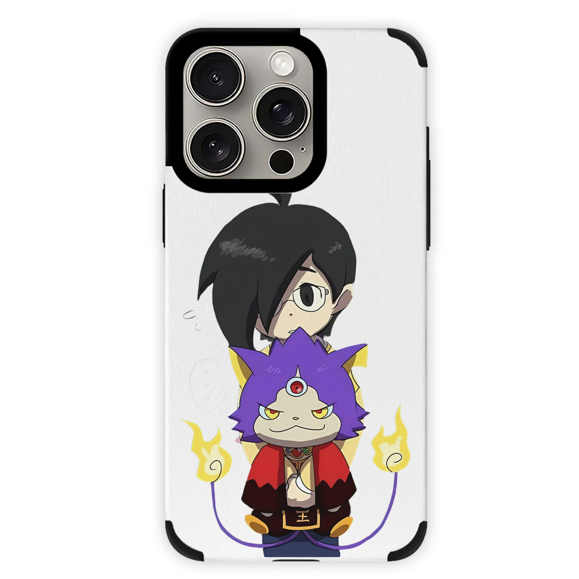 （画像用） 妖怪ウォッチ Yo-kai Watch 【iPhone15ProMax対応】 PUレザー スマホケース 耐衝撃＆黄変防止