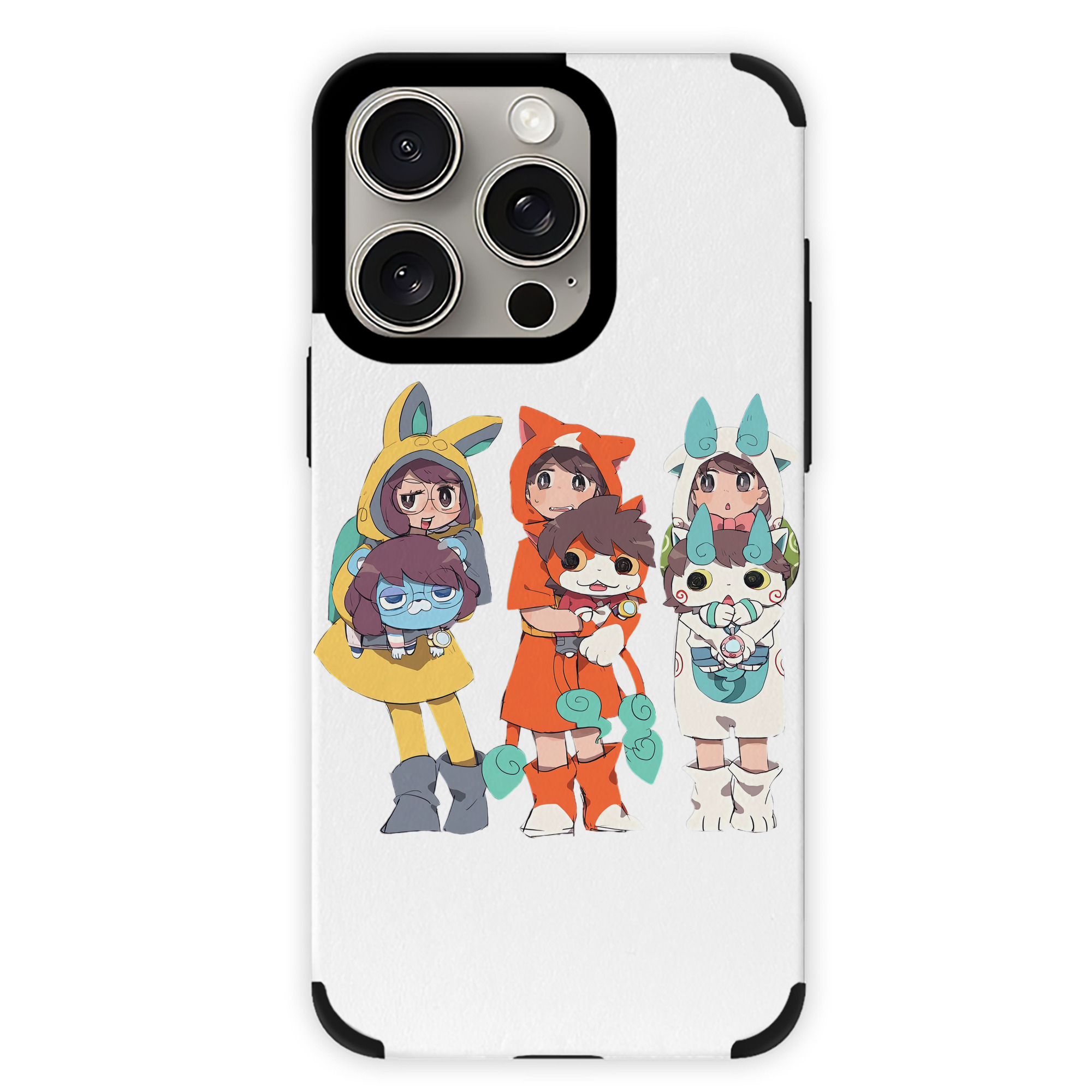 （画像用） 妖怪ウォッチ Yo-kai Watch 【iPhone15ProMax対応】 PUレザー スマホケース 耐衝撃＆黄変防止