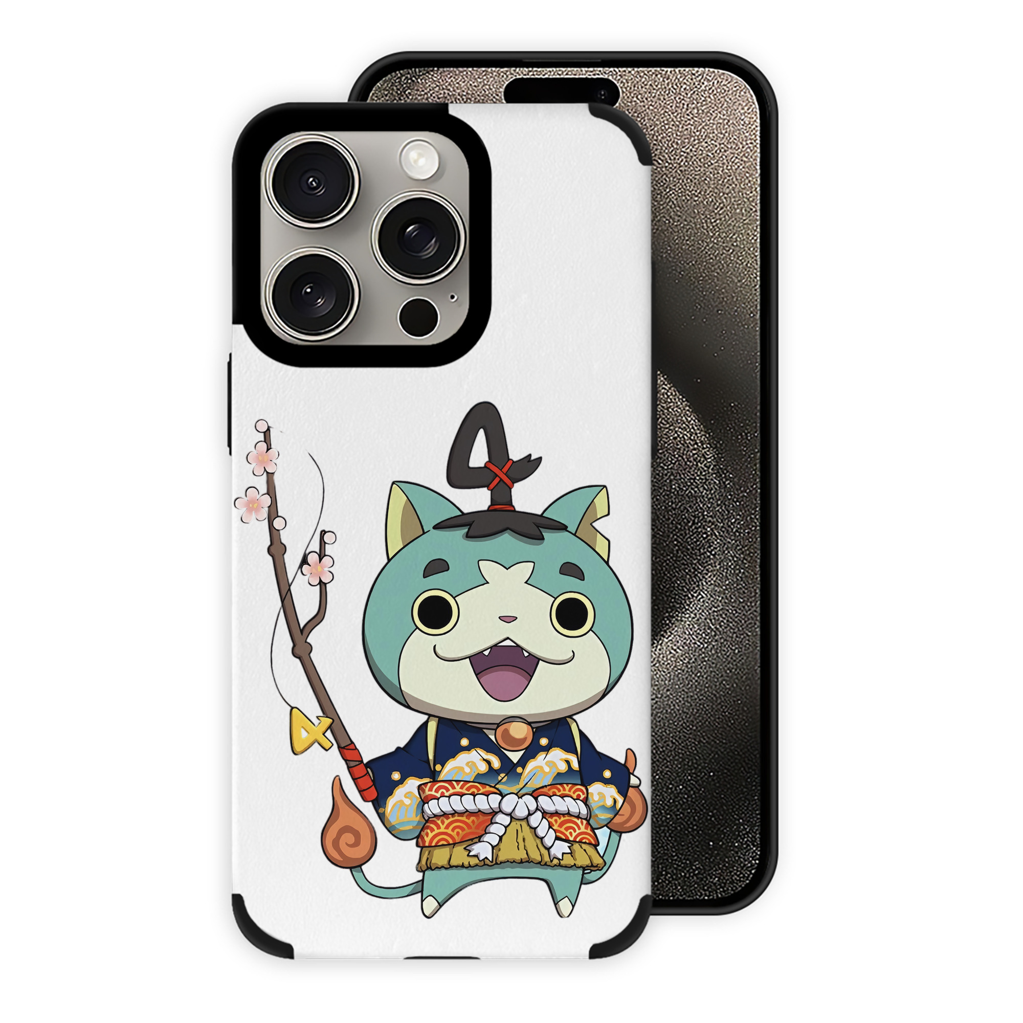 （画像用） 妖怪ウォッチ Yo-kai Watch 【iPhone15ProMax対応】 PUレザー スマホケース 耐衝撃＆黄変防止