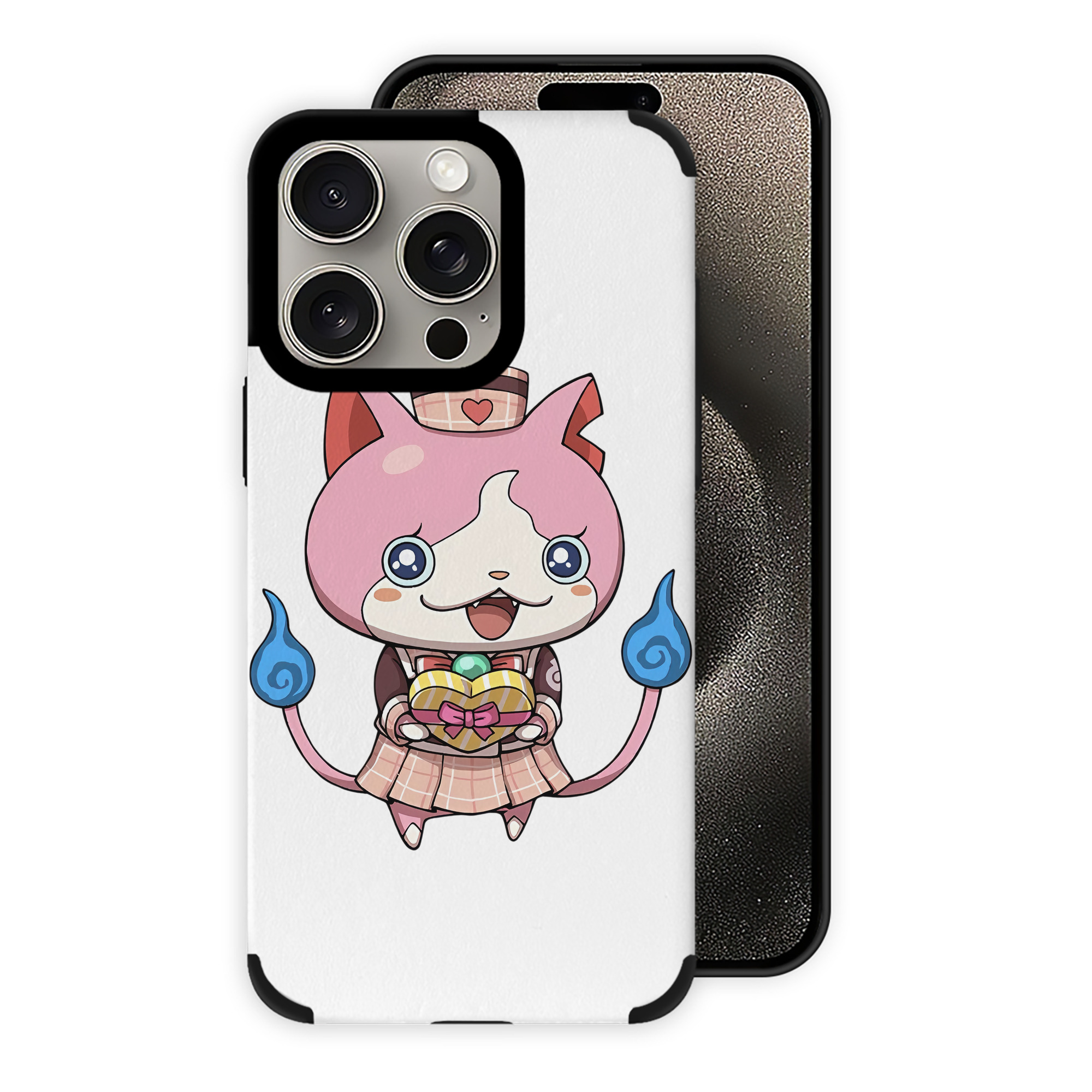 （画像用） 妖怪ウォッチ Yo-kai Watch 【iPhone15ProMax対応】 PUレザー スマホケース 耐衝撃＆黄変防止