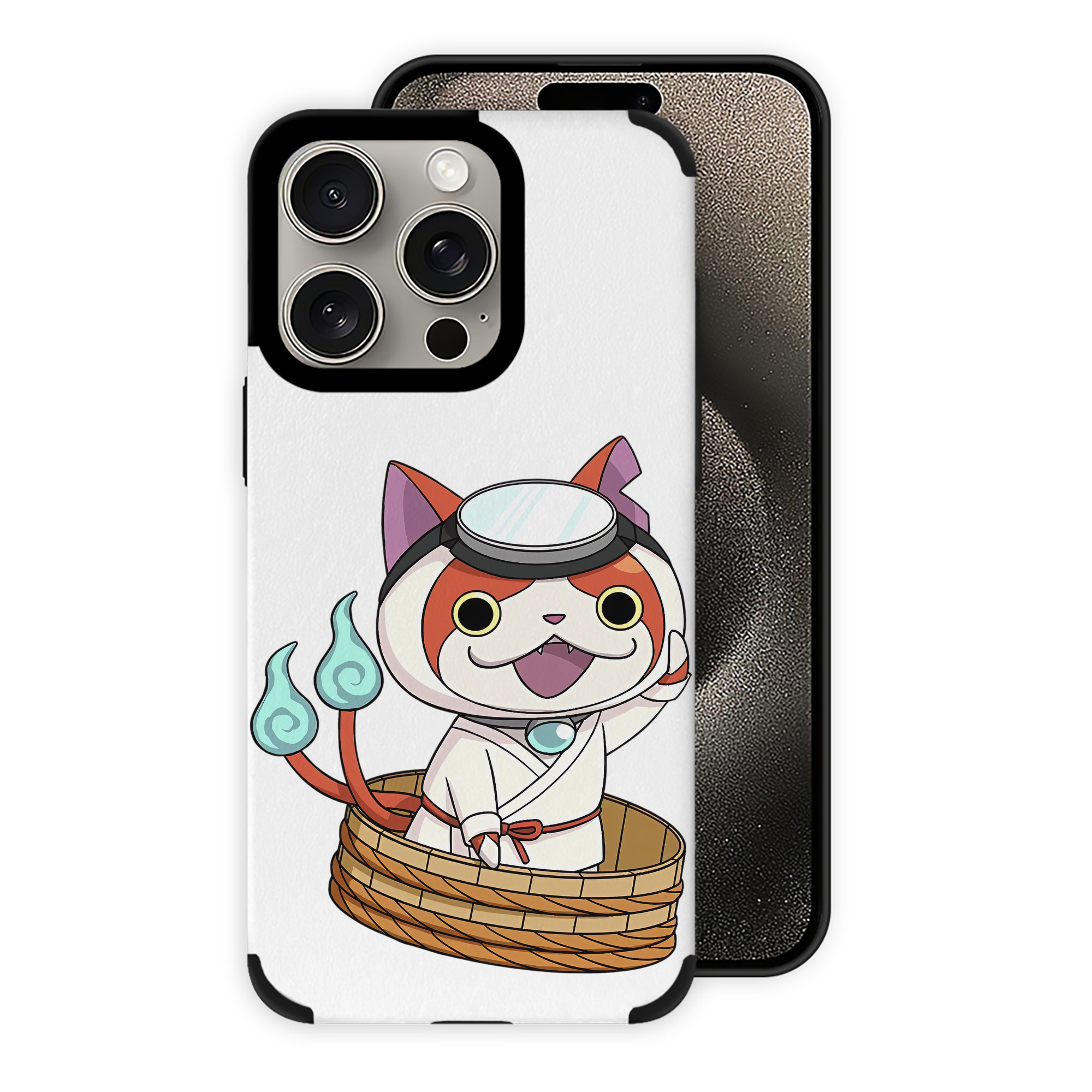（画像用） 妖怪ウォッチ Yo-kai Watch 【iPhone15ProMax対応】 PUレザー スマホケース 耐衝撃＆黄変防止