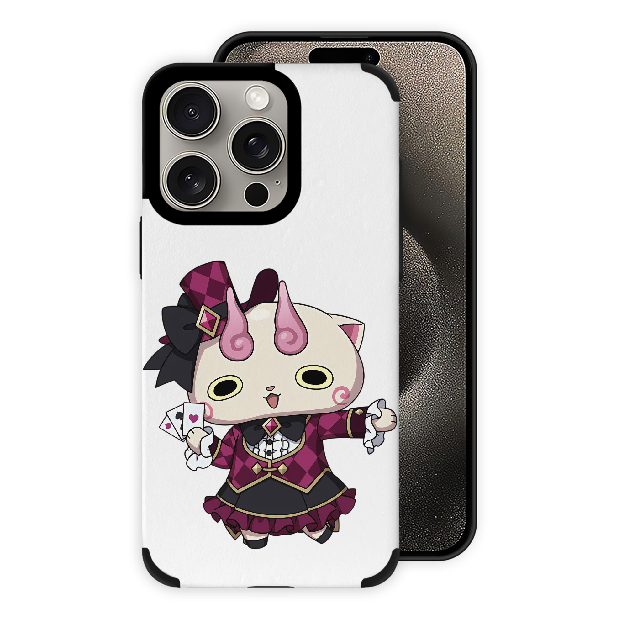 （画像用） 妖怪ウォッチ Yo-kai Watch 【iPhone15ProMax対応】 PUレザー スマホケース 耐衝撃＆黄変防止