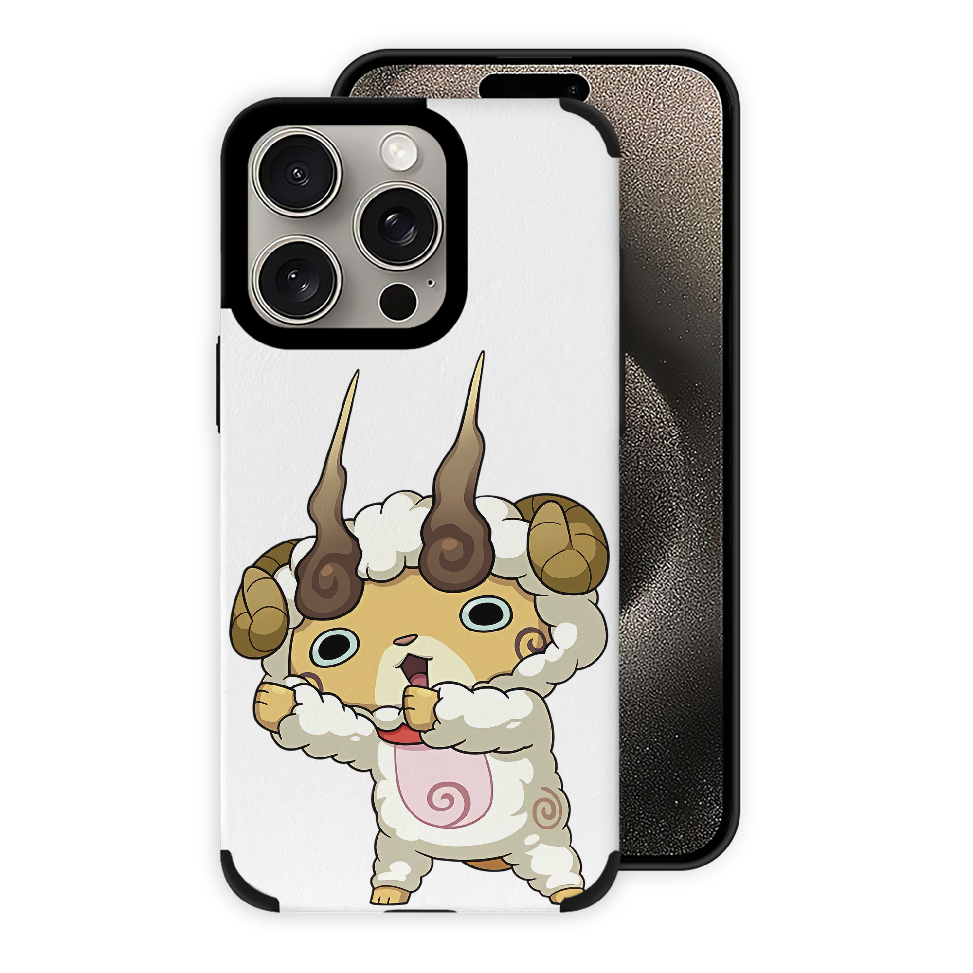 （画像用） 妖怪ウォッチ Yo-kai Watch 【iPhone15ProMax対応】 PUレザー スマホケース 耐衝撃＆黄変防止
