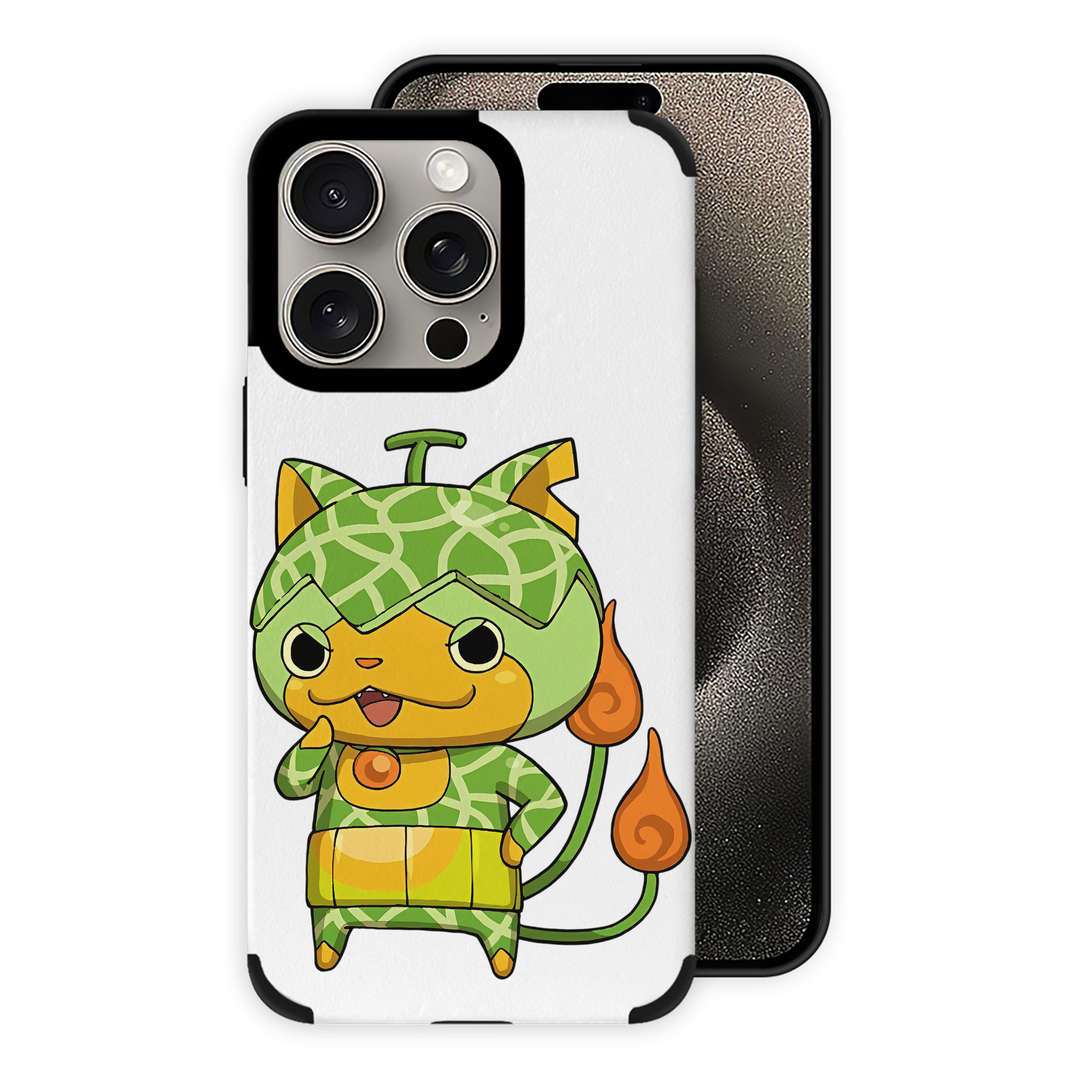 （画像用） 妖怪ウォッチ Yo-kai Watch 【iPhone15ProMax対応】 PUレザー スマホケース 耐衝撃＆黄変防止