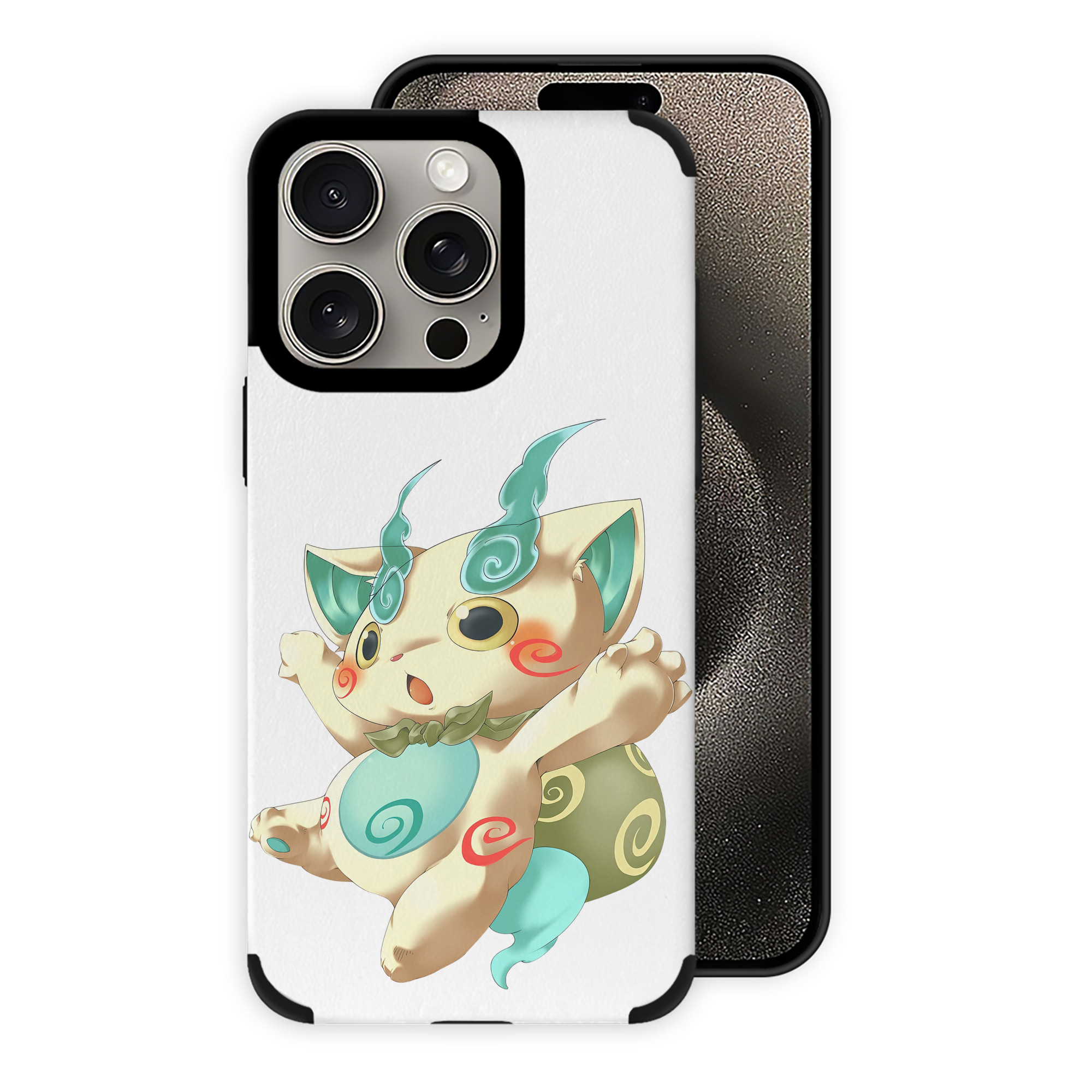 （画像用） 妖怪ウォッチ Yo-kai Watch 【iPhone15ProMax対応】 PUレザー スマホケース 耐衝撃＆黄変防止
