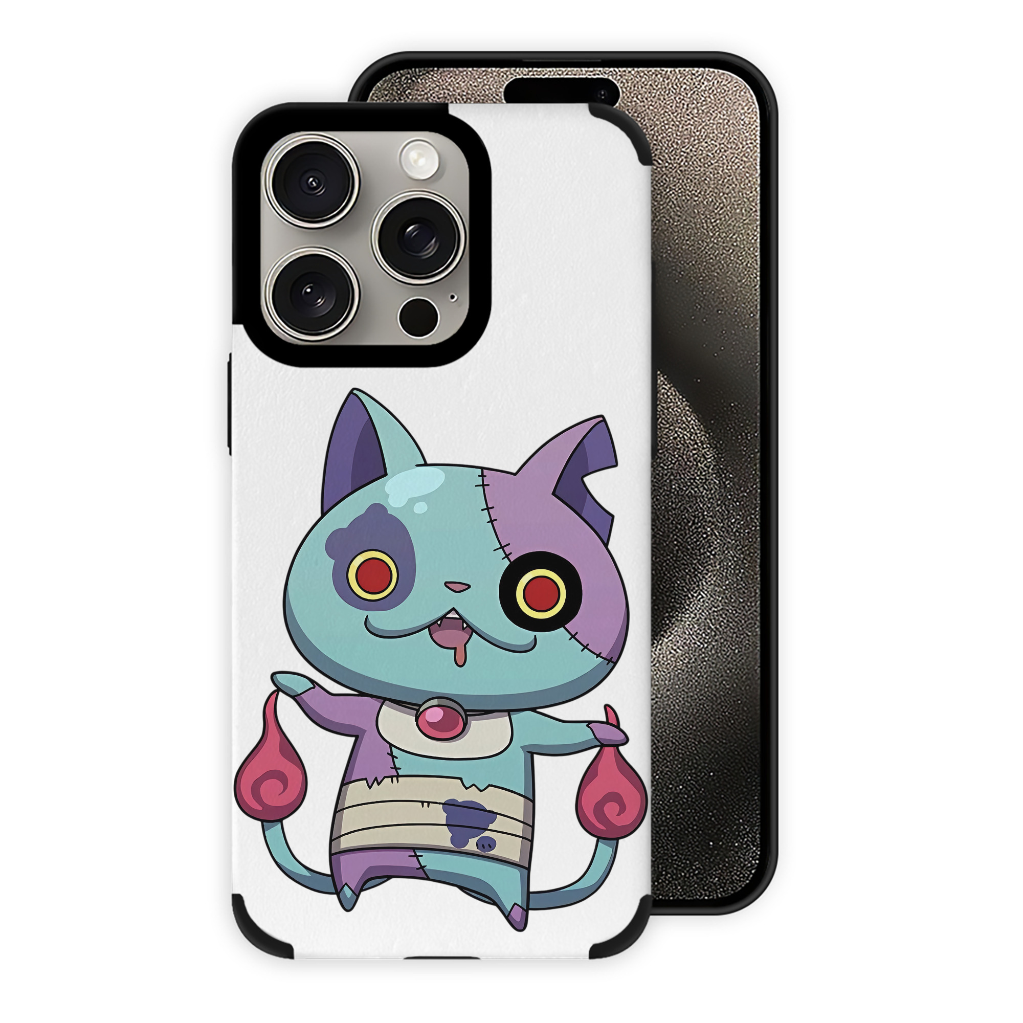 （画像用） 妖怪ウォッチ Yo-kai Watch 【iPhone15ProMax対応】 PUレザー スマホケース 耐衝撃＆黄変防止