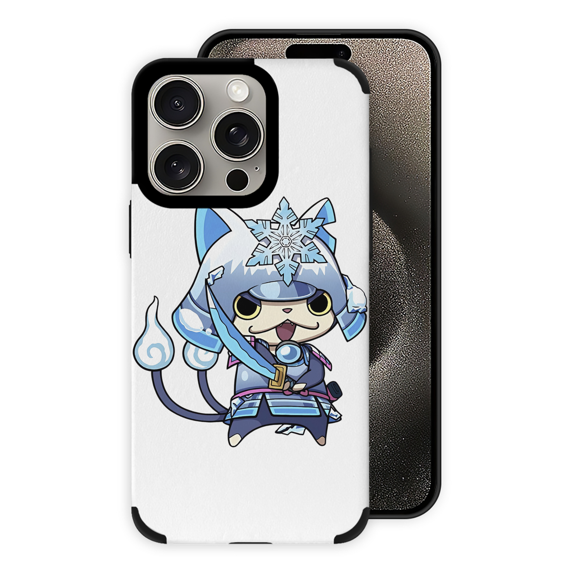 （画像用） 妖怪ウォッチ Yo-kai Watch 【iPhone15ProMax対応】 PUレザー スマホケース 耐衝撃＆黄変防止
