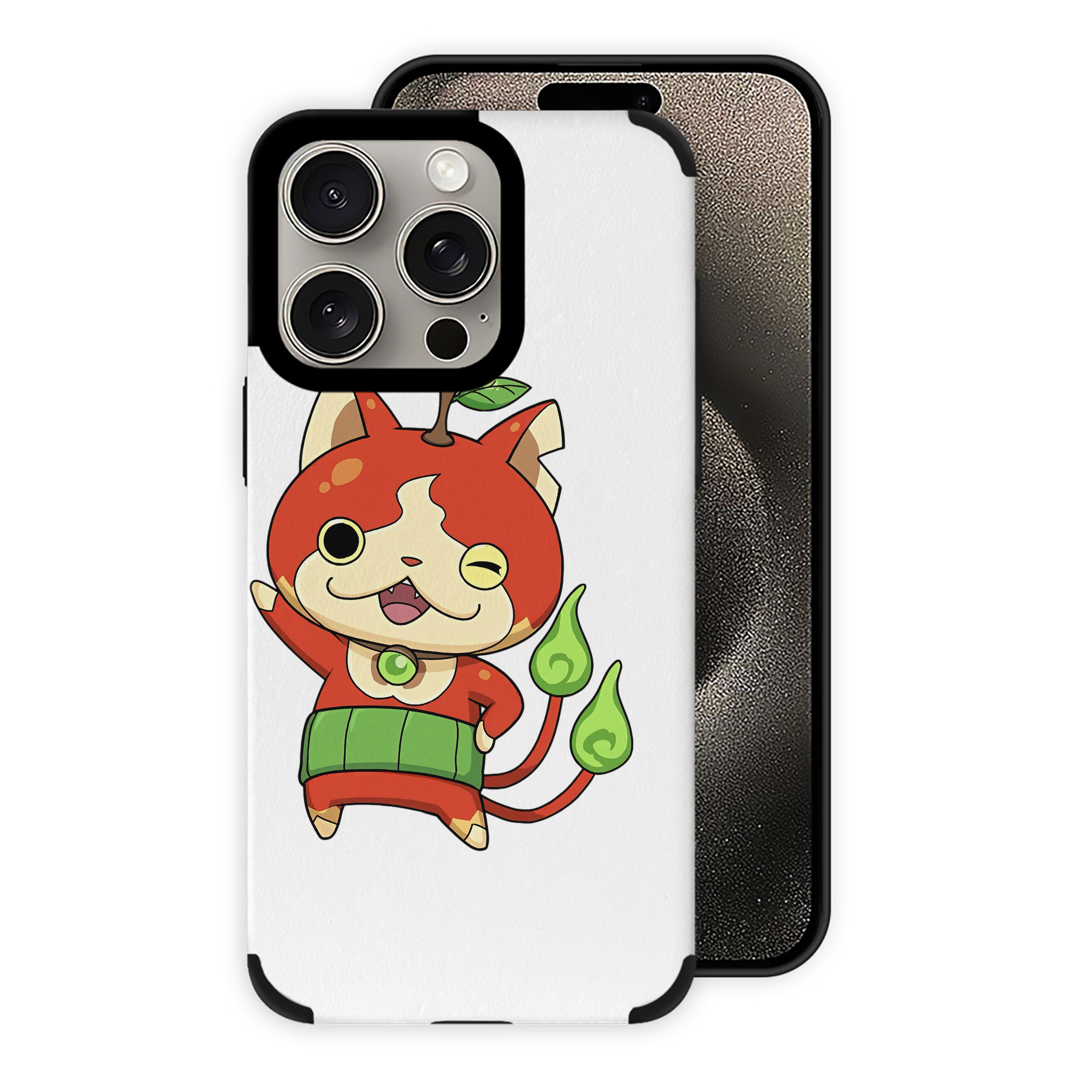 （画像用） 妖怪ウォッチ Yo-kai Watch 【iPhone15ProMax対応】 PUレザー スマホケース 耐衝撃＆黄変防止