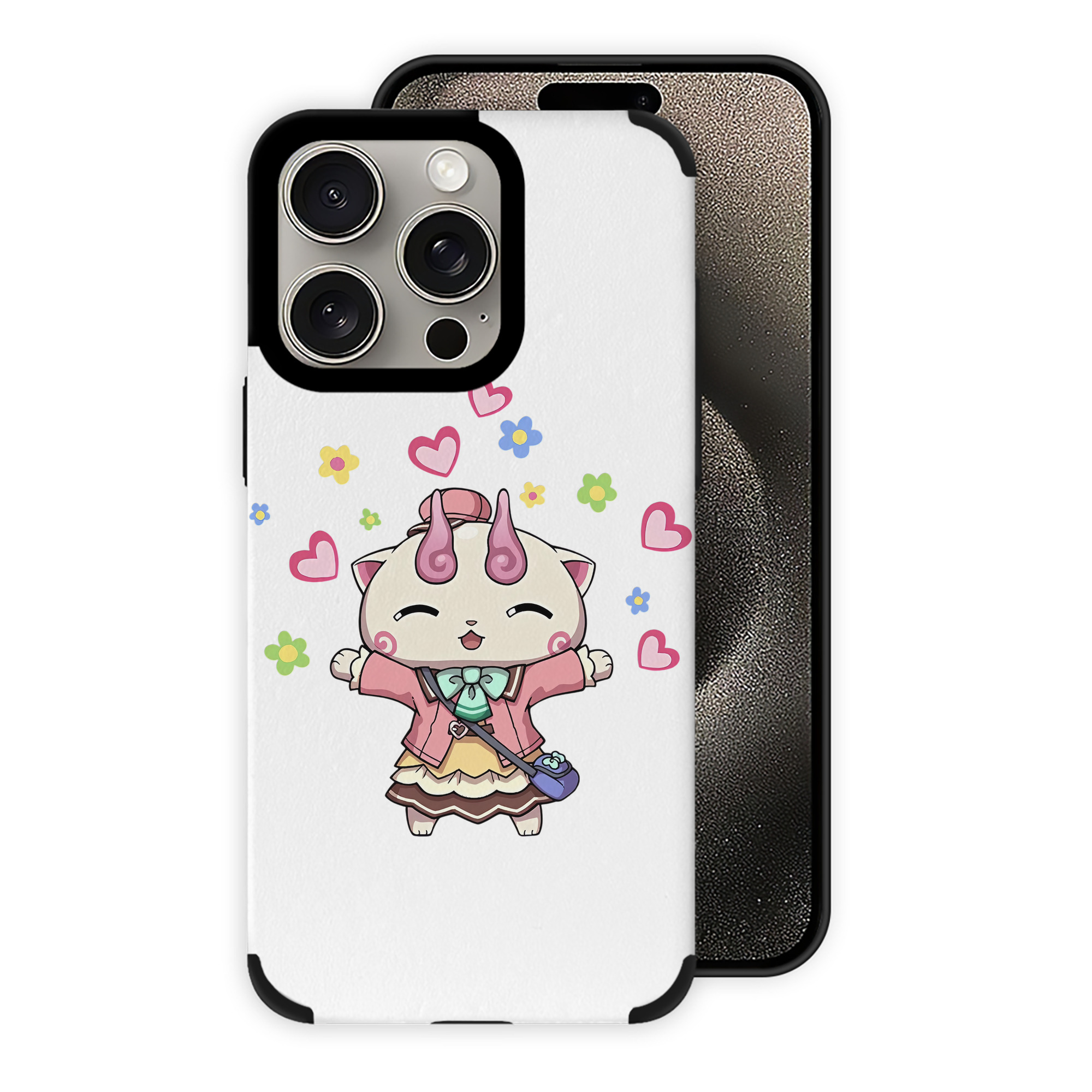 （画像用） 妖怪ウォッチ Yo-kai Watch 【iPhone15ProMax対応】 PUレザー スマホケース 耐衝撃＆黄変防止