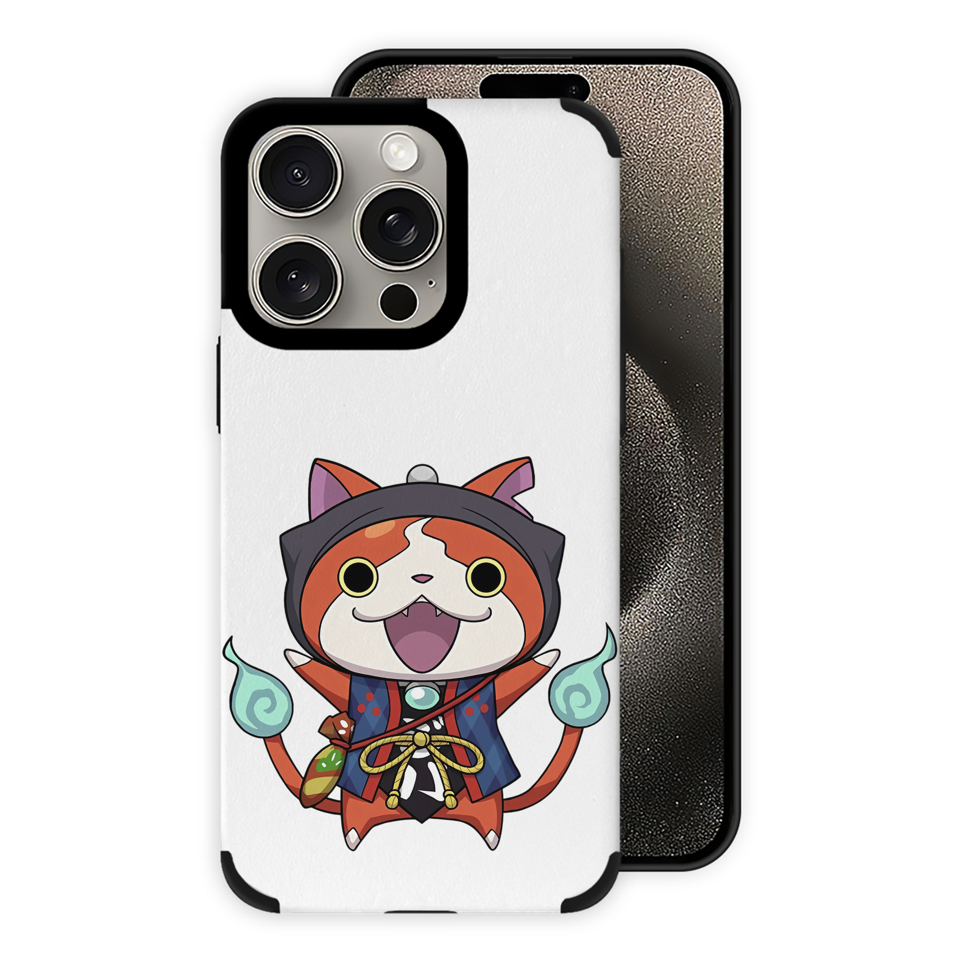 （画像用） 妖怪ウォッチ Yo-kai Watch 【iPhone15ProMax対応】 PUレザー スマホケース 耐衝撃＆黄変防止