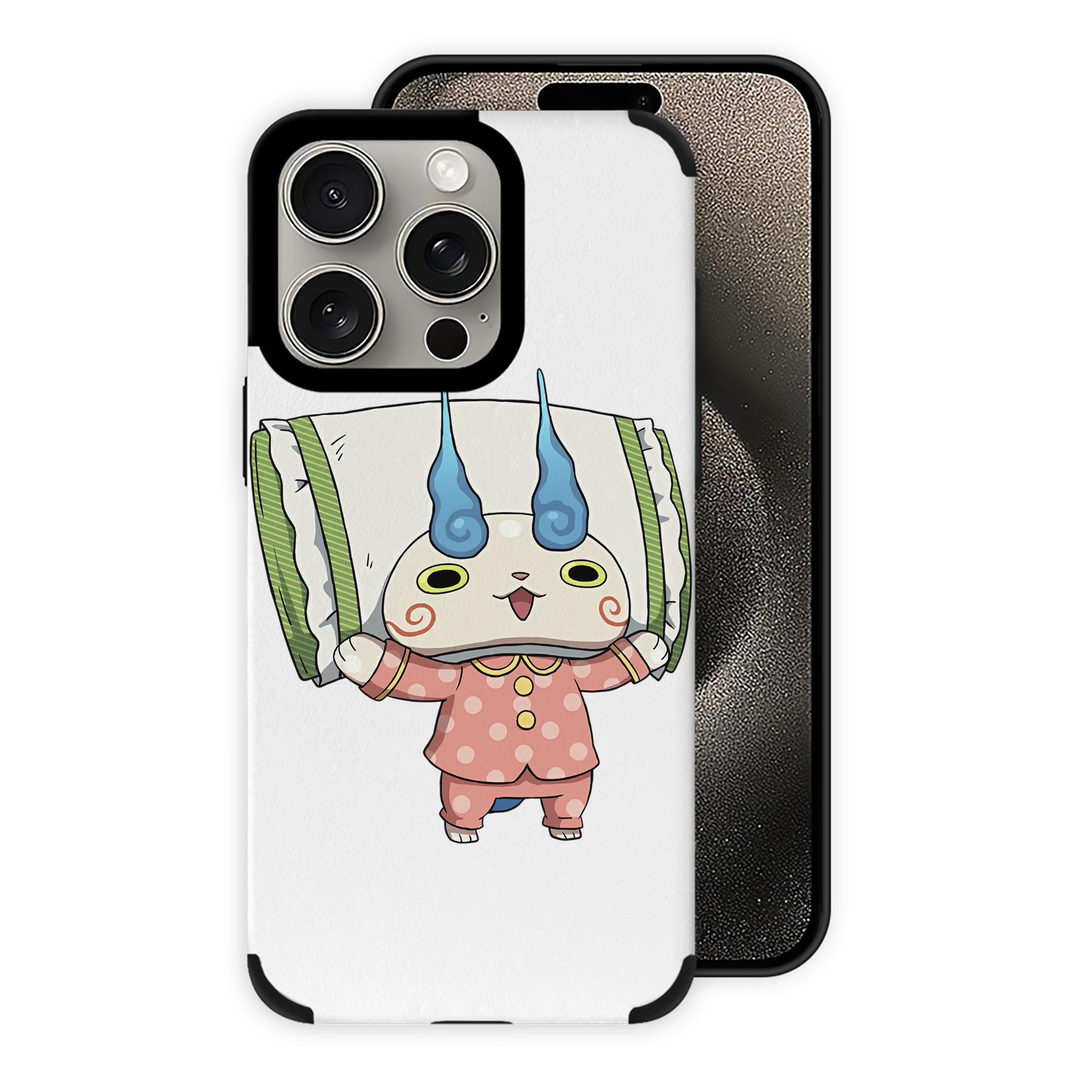 （画像用） 妖怪ウォッチ Yo-kai Watch 【iPhone15ProMax対応】 PUレザー スマホケース 耐衝撃＆黄変防止