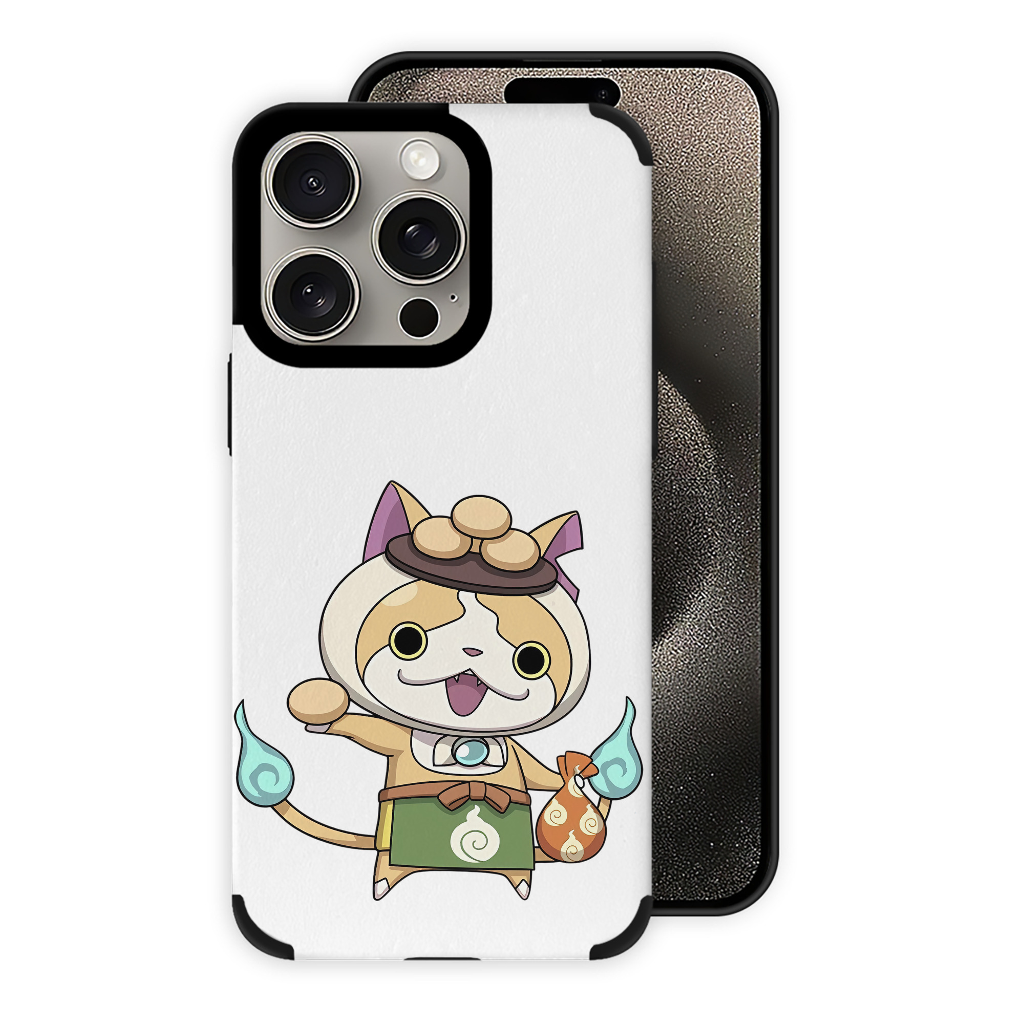 （画像用） 妖怪ウォッチ Yo-kai Watch 【iPhone15ProMax対応】 PUレザー スマホケース 耐衝撃＆黄変防止