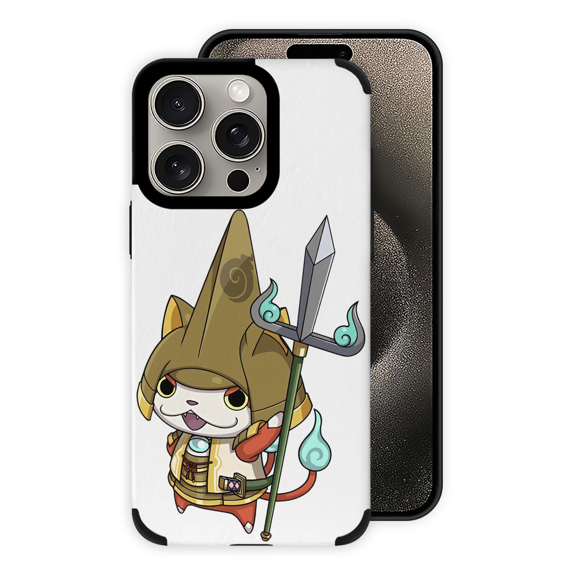 （画像用） 妖怪ウォッチ Yo-kai Watch 【iPhone15ProMax対応】 PUレザー スマホケース 耐衝撃＆黄変防止