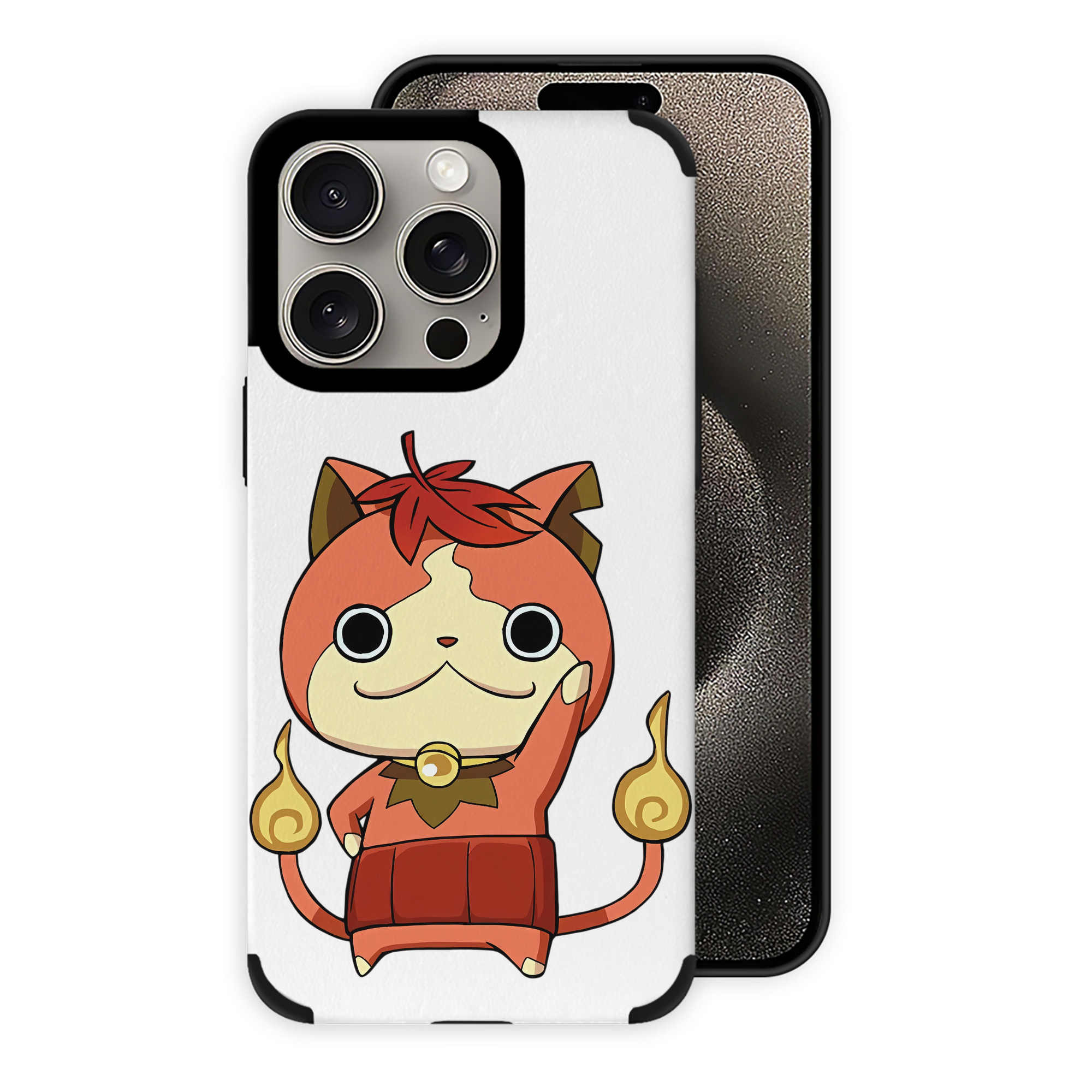 （画像用） 妖怪ウォッチ Yo-kai Watch 【iPhone15ProMax対応】 PUレザー スマホケース 耐衝撃＆黄変防止