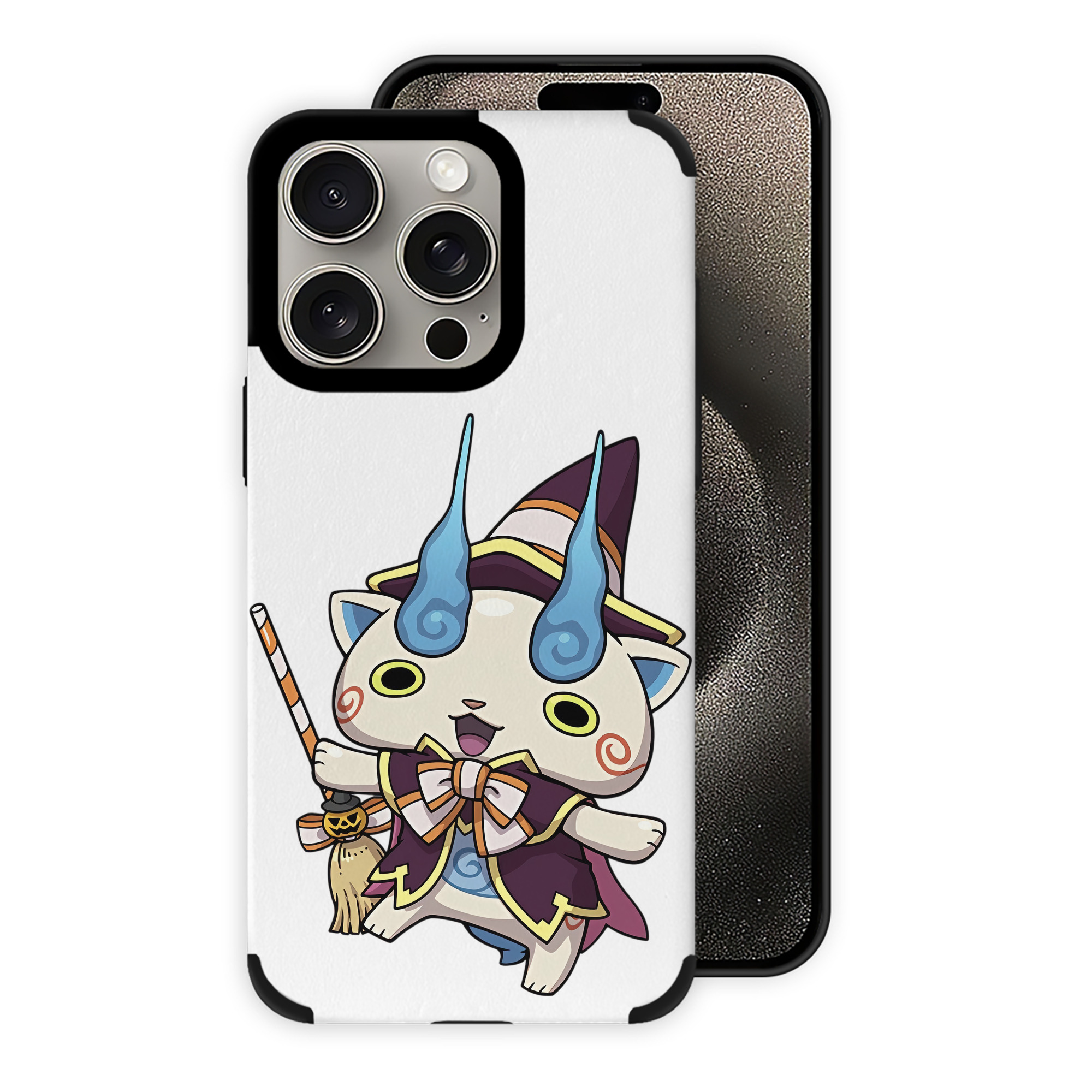 （画像用） 妖怪ウォッチ Yo-kai Watch 【iPhone15ProMax対応】 PUレザー スマホケース 耐衝撃＆黄変防止