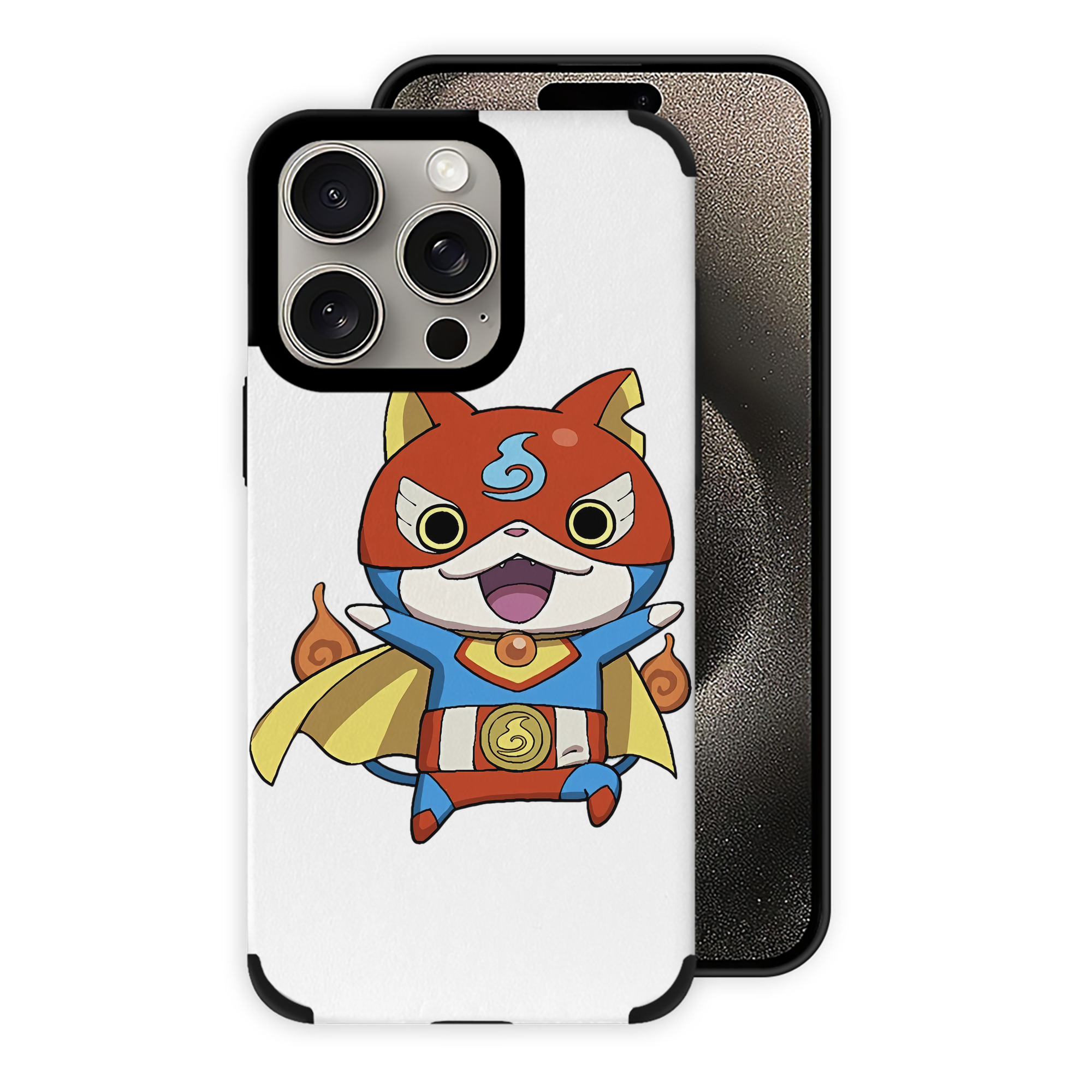 （画像用） 妖怪ウォッチ Yo-kai Watch 【iPhone15ProMax対応】 PUレザー スマホケース 耐衝撃＆黄変防止