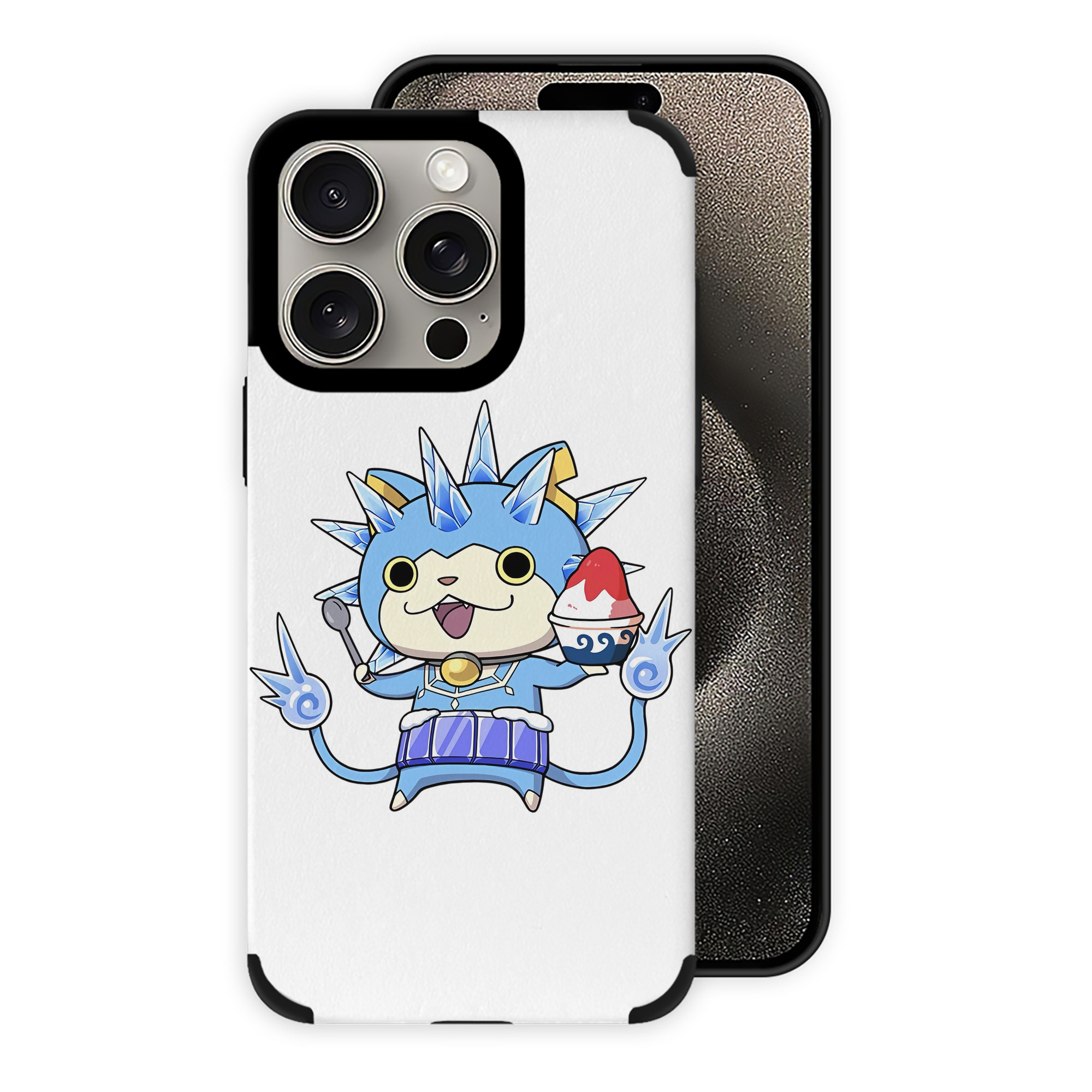 （画像用） 妖怪ウォッチ Yo-kai Watch 【iPhone15ProMax対応】 PUレザー スマホケース 耐衝撃＆黄変防止
