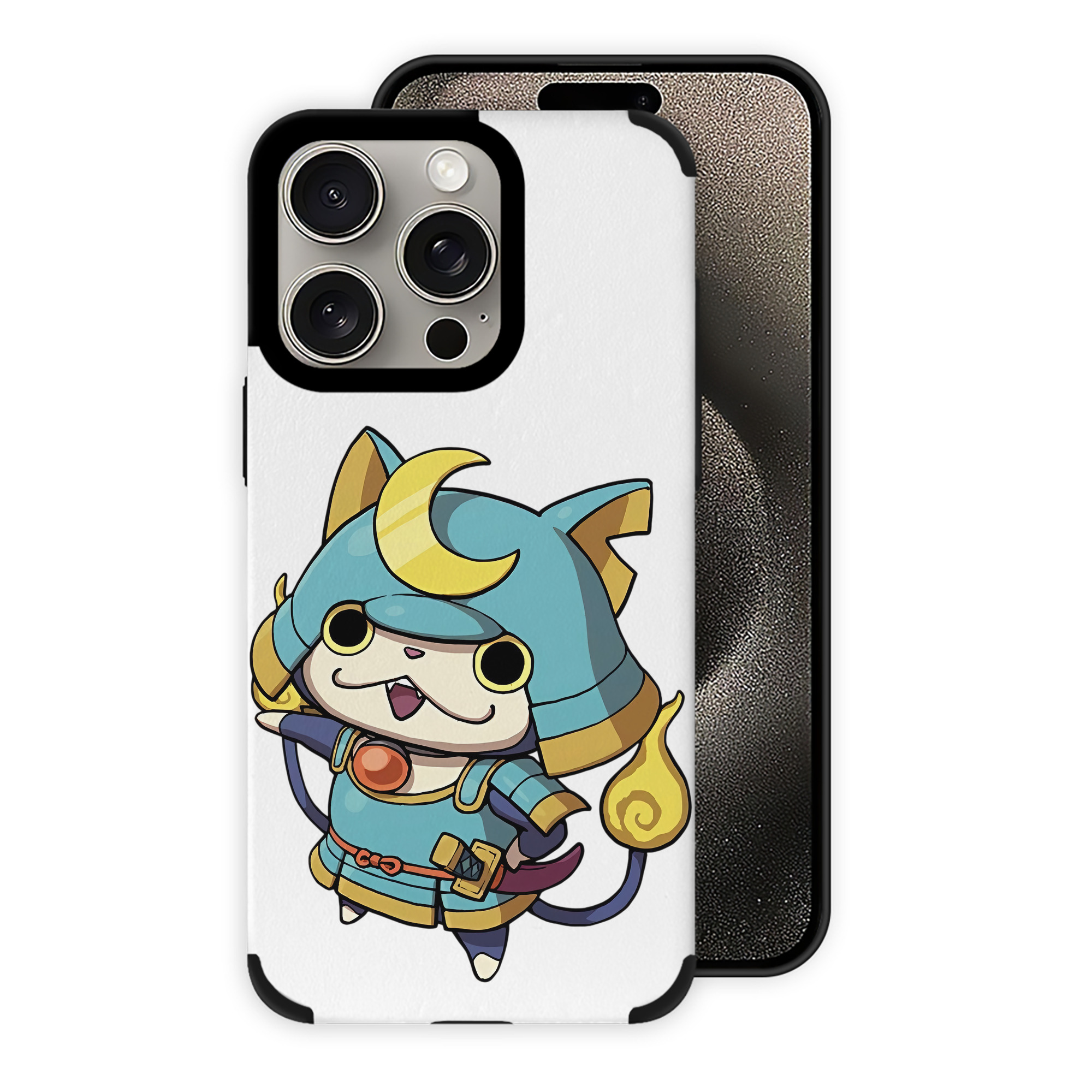 （画像用） 妖怪ウォッチ Yo-kai Watch 【iPhone15ProMax対応】 PUレザー スマホケース 耐衝撃＆黄変防止