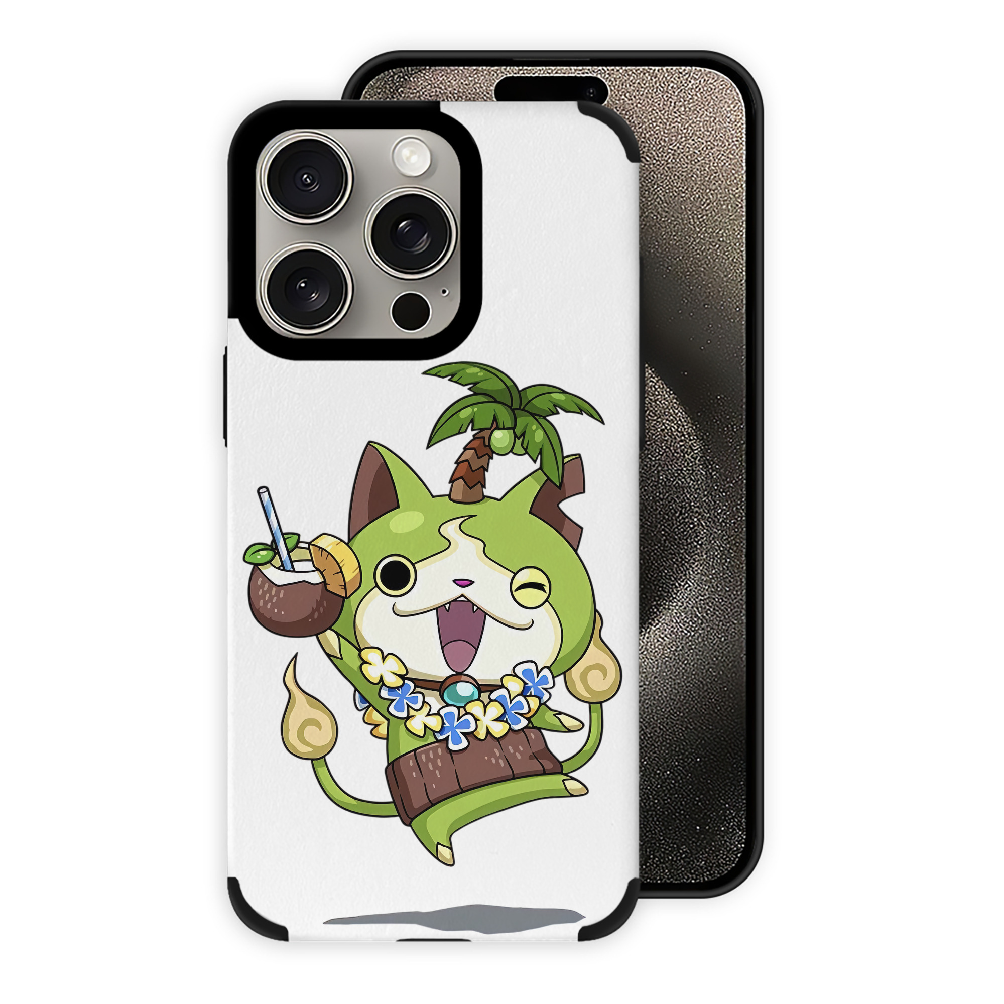 （画像用） 妖怪ウォッチ Yo-kai Watch 【iPhone15ProMax対応】 PUレザー スマホケース 耐衝撃＆黄変防止