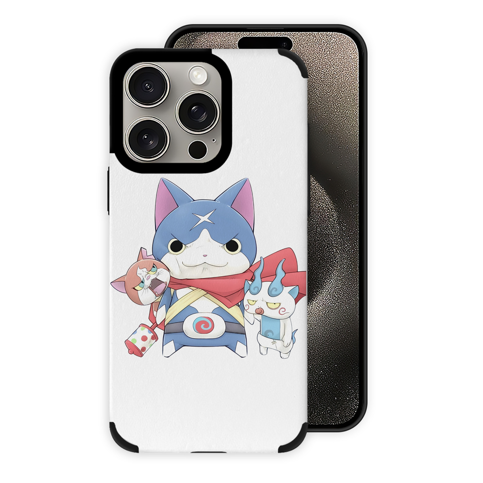 （画像用） 妖怪ウォッチ Yo-kai Watch 【iPhone15ProMax対応】 PUレザー スマホケース 耐衝撃＆黄変防止