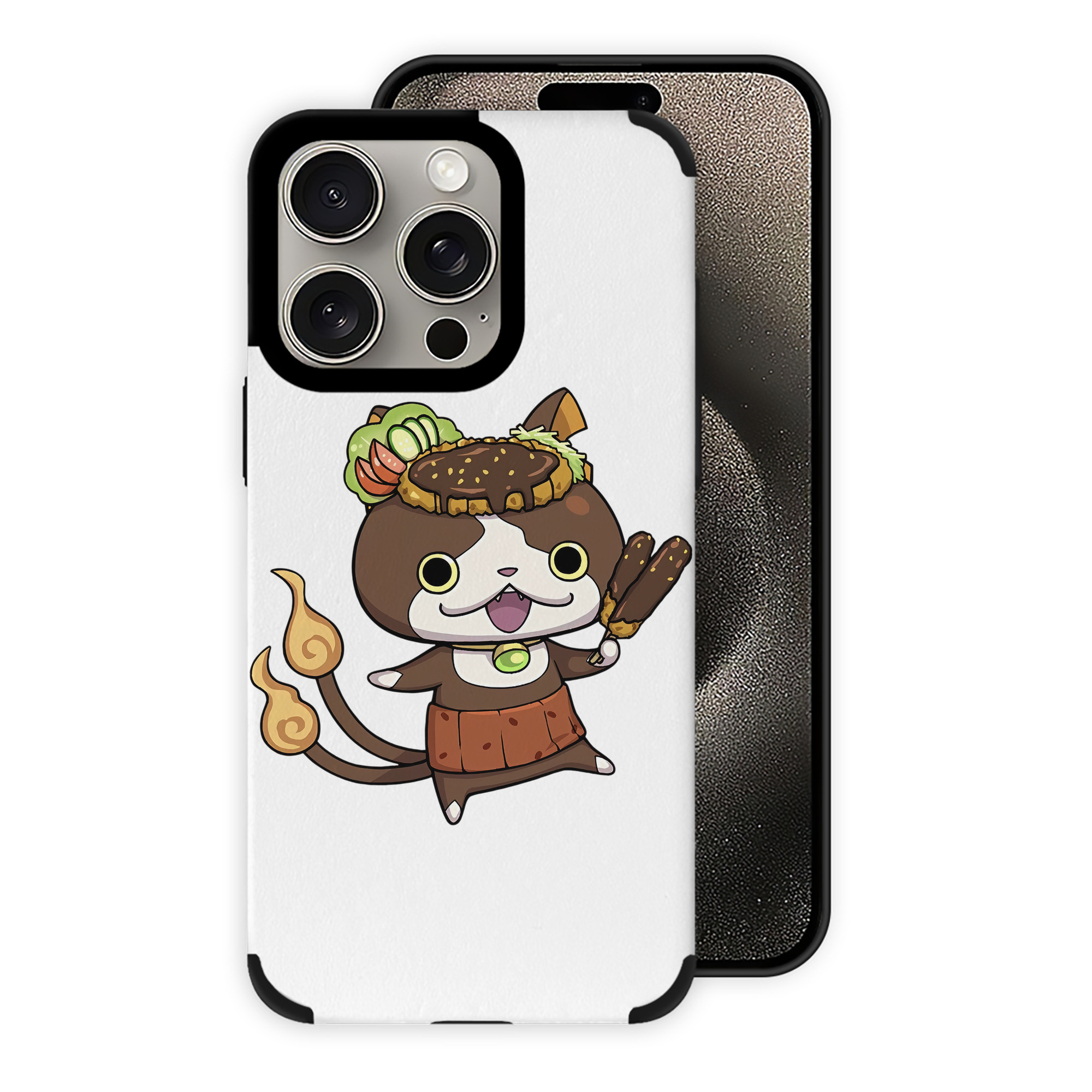 （画像用） 妖怪ウォッチ Yo-kai Watch 【iPhone15ProMax対応】 PUレザー スマホケース 耐衝撃＆黄変防止